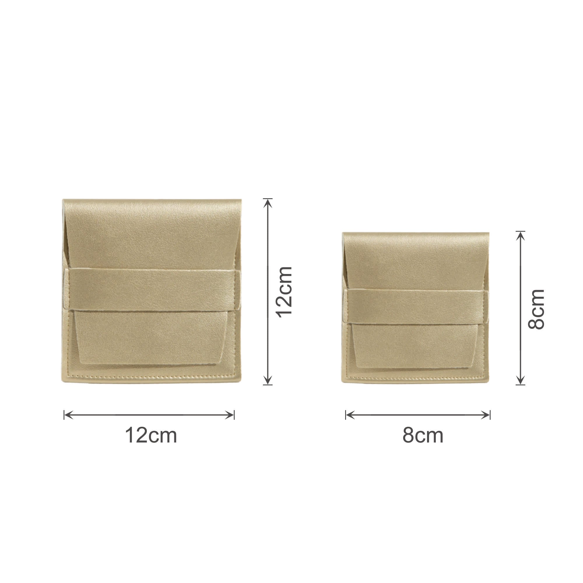 PU Leather Flip Jewellery Pouch