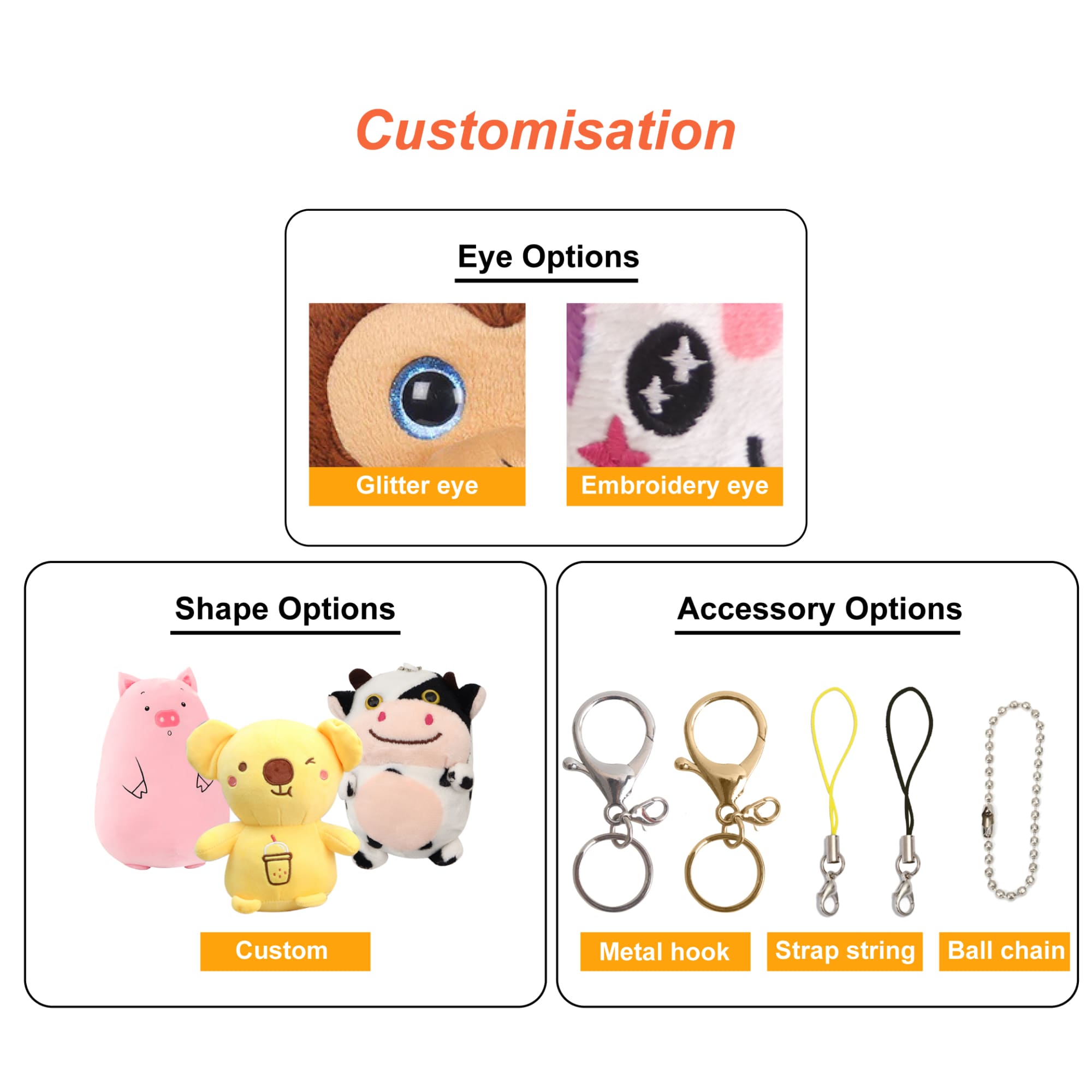 Custom Animal Keyrings