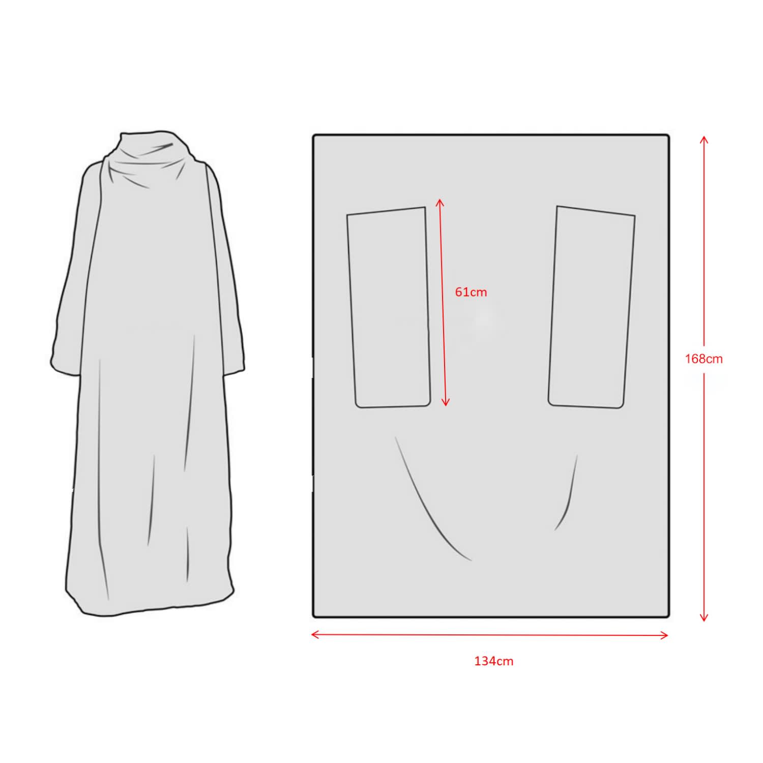 Premium 100% Polyester Sublimated Front Wear Blanket