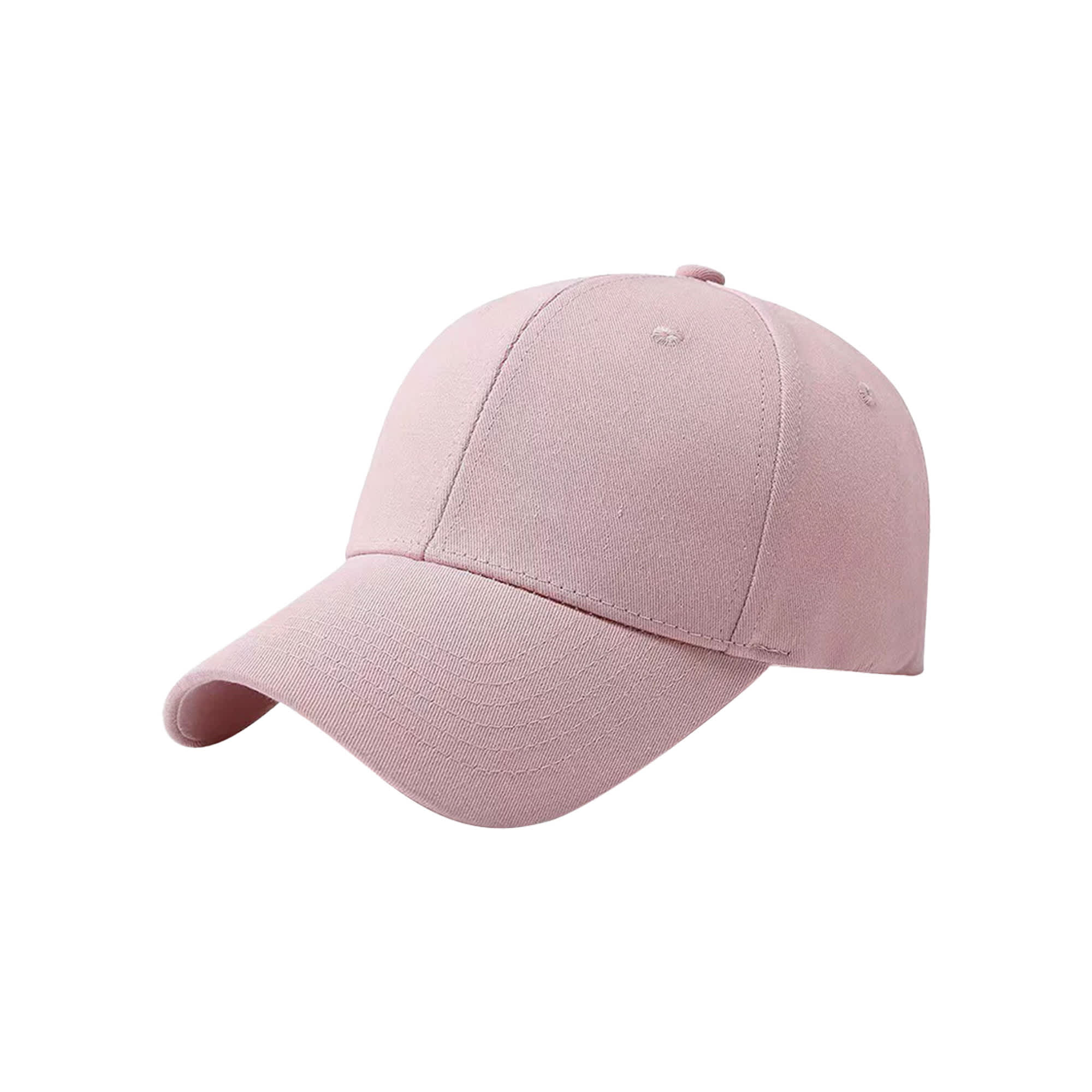 6 Panel Cotton Hard Top Pure Baseball Cap