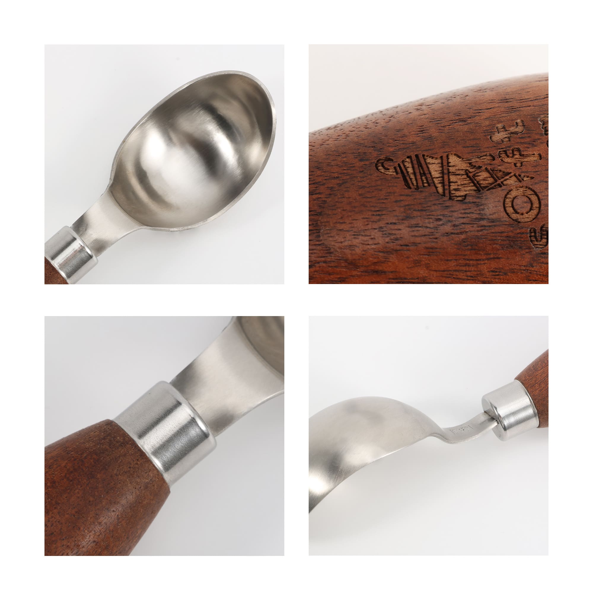 Wood Handle Ice Cream Scoop