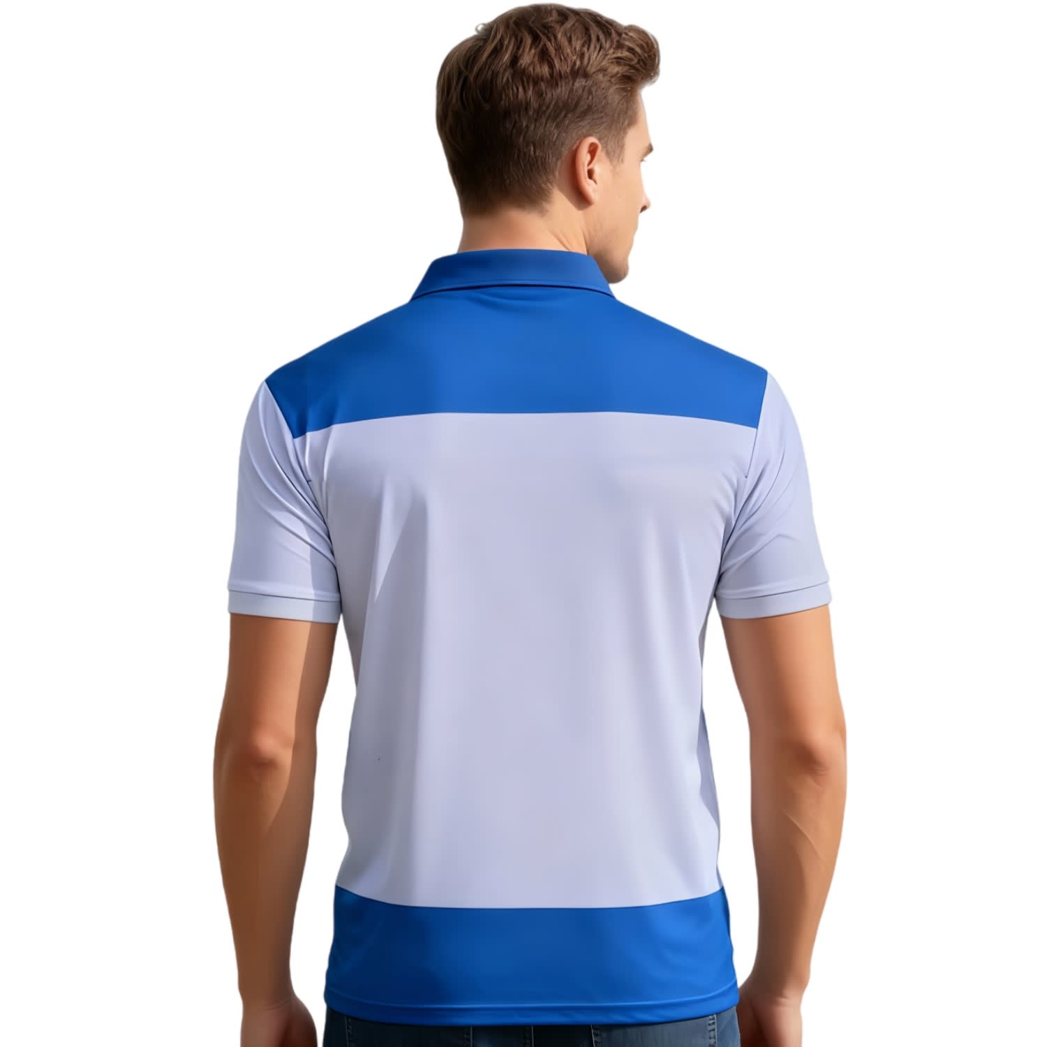 Men's Polyester Spandex Ultra Mesh Sublimated Sun Protection Fishing Polo