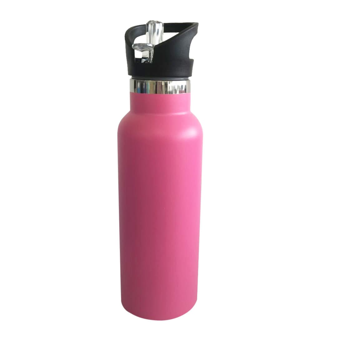 600ml Double Wall Vacuum Bottle with Flip Valve Lid