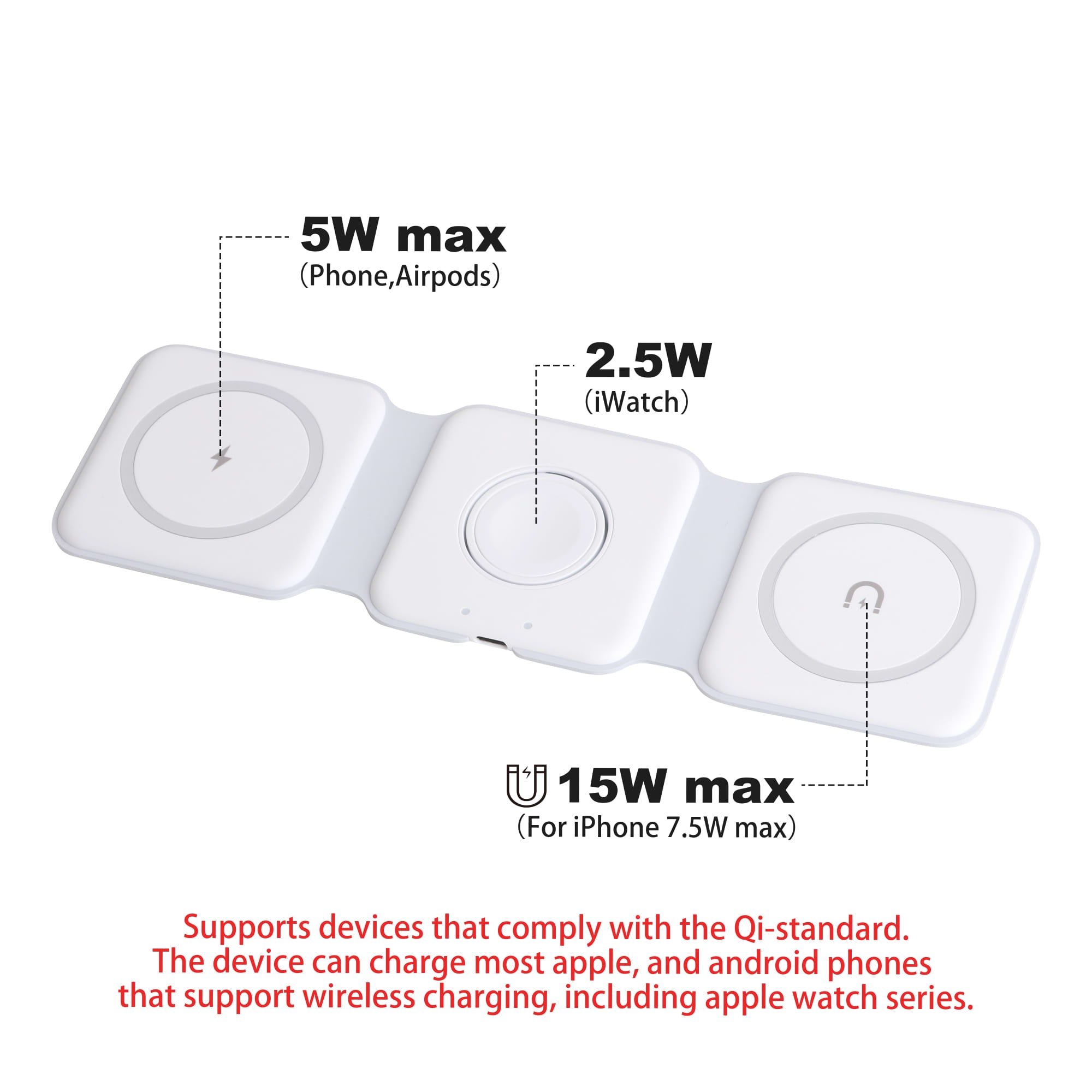 3-In-1 Foldable Magsafe Wireless Charger