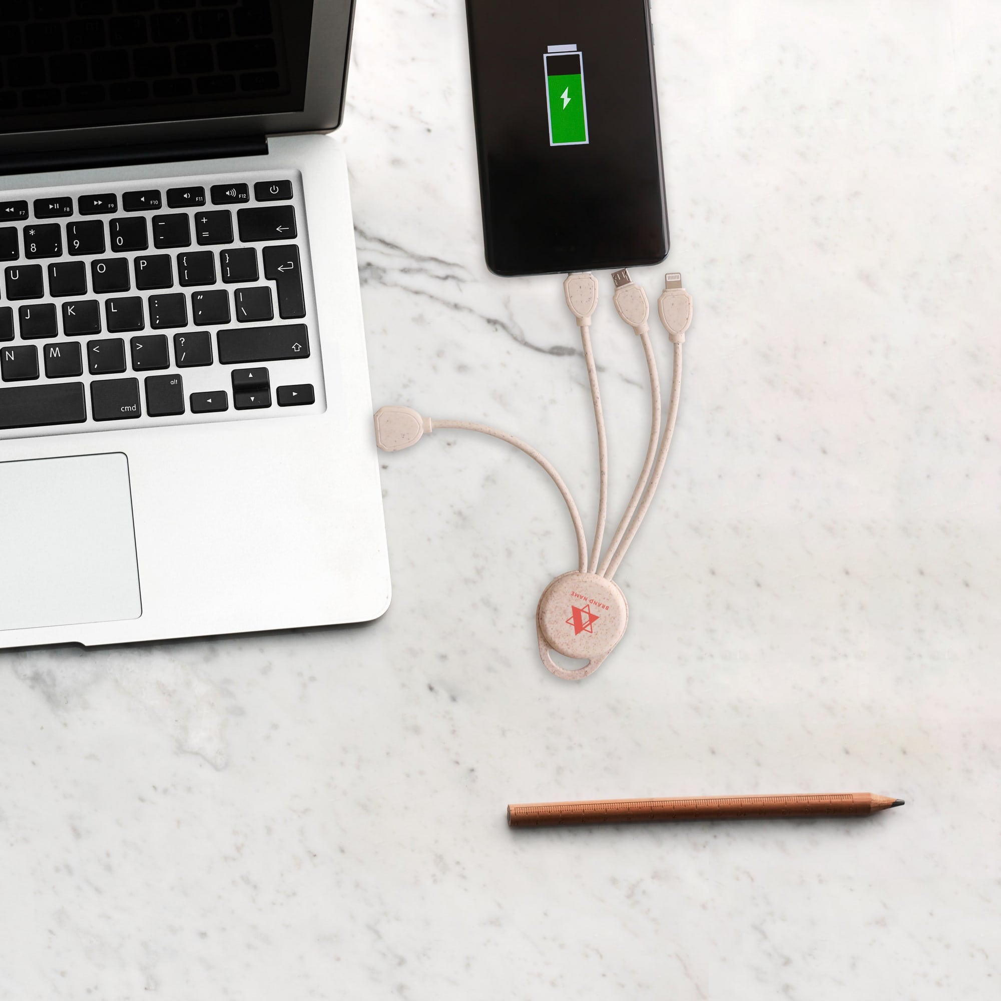 Wheat Straw Charging Cable - Round Shape