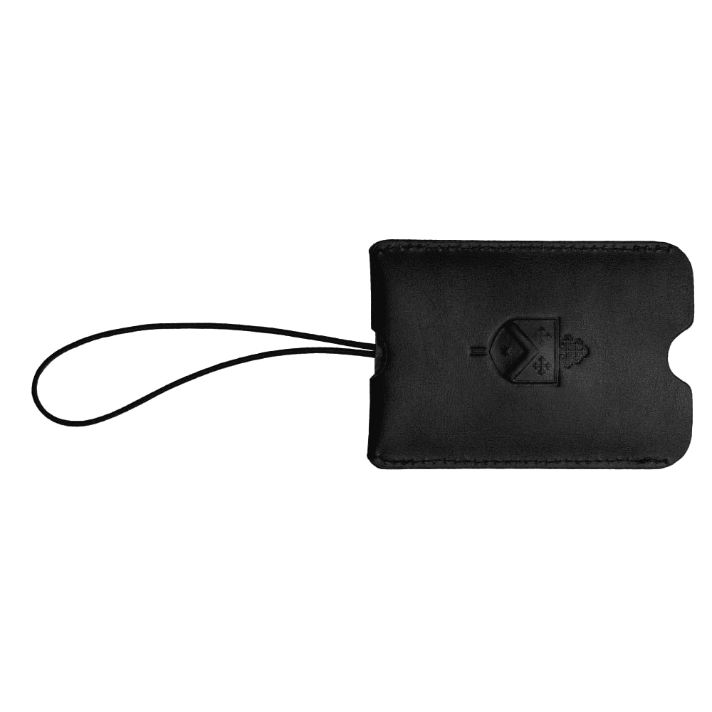 Pull-Apart Leather Luggage Tag