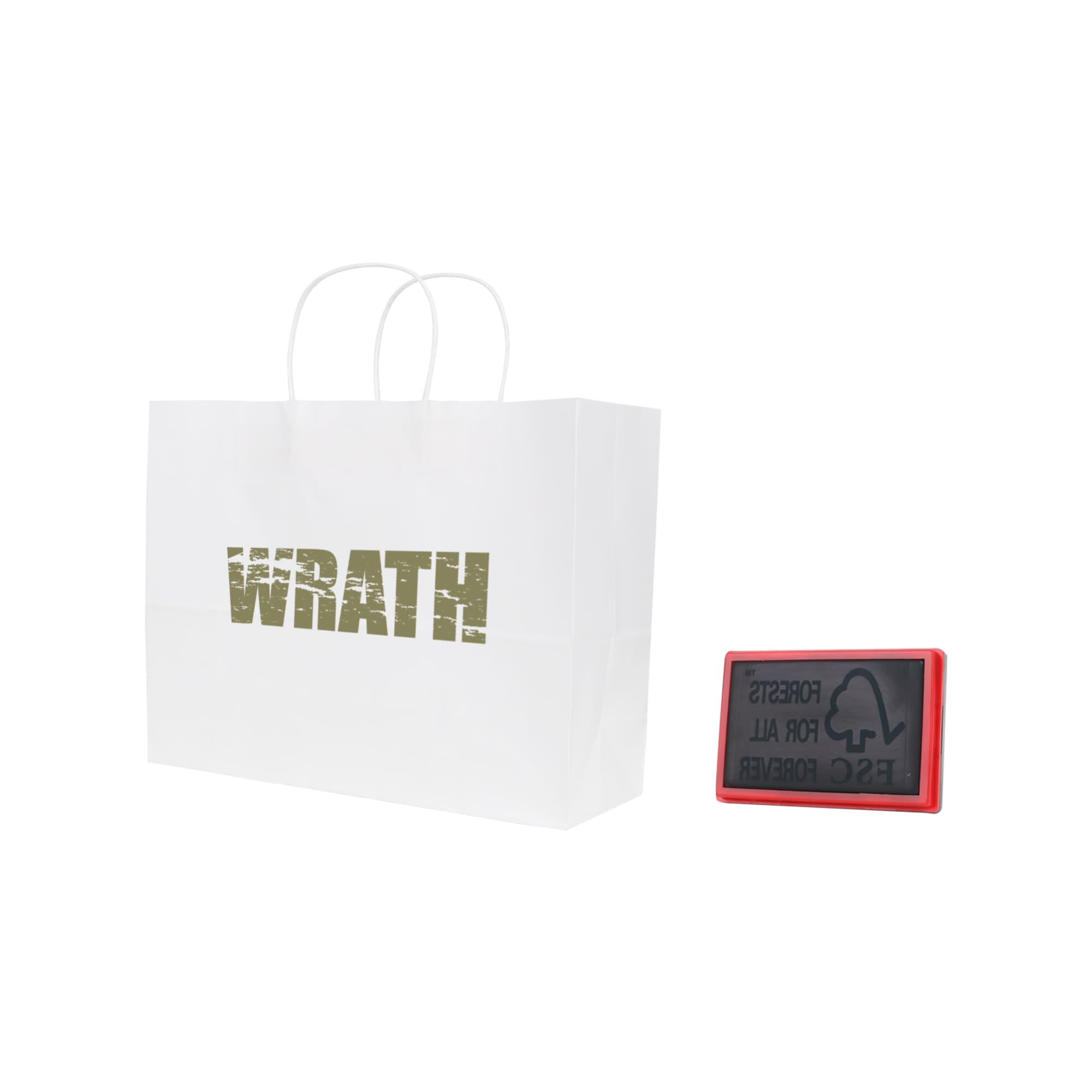 Twisted Handle Kraft Paper Bag(320x250x120mm)