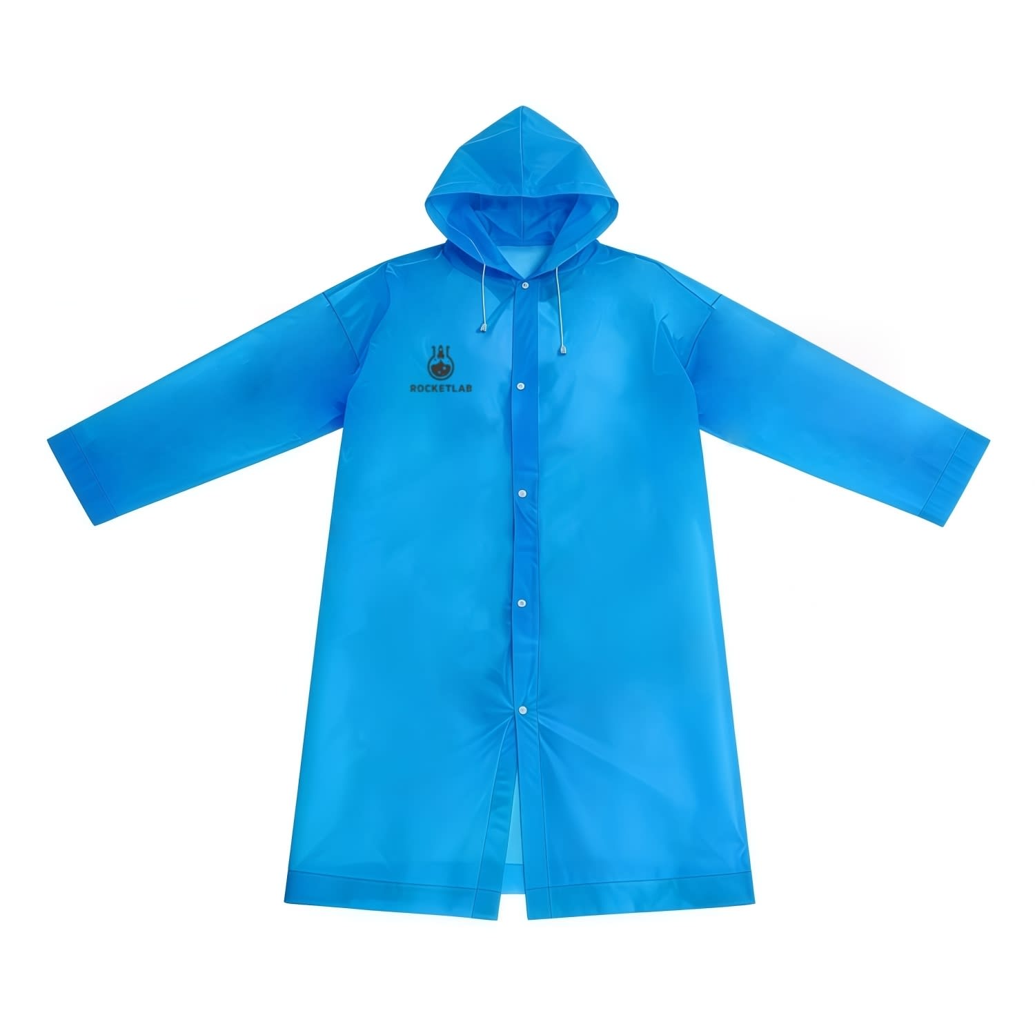 Reusable Adult PEVA Screen Print Raincoat