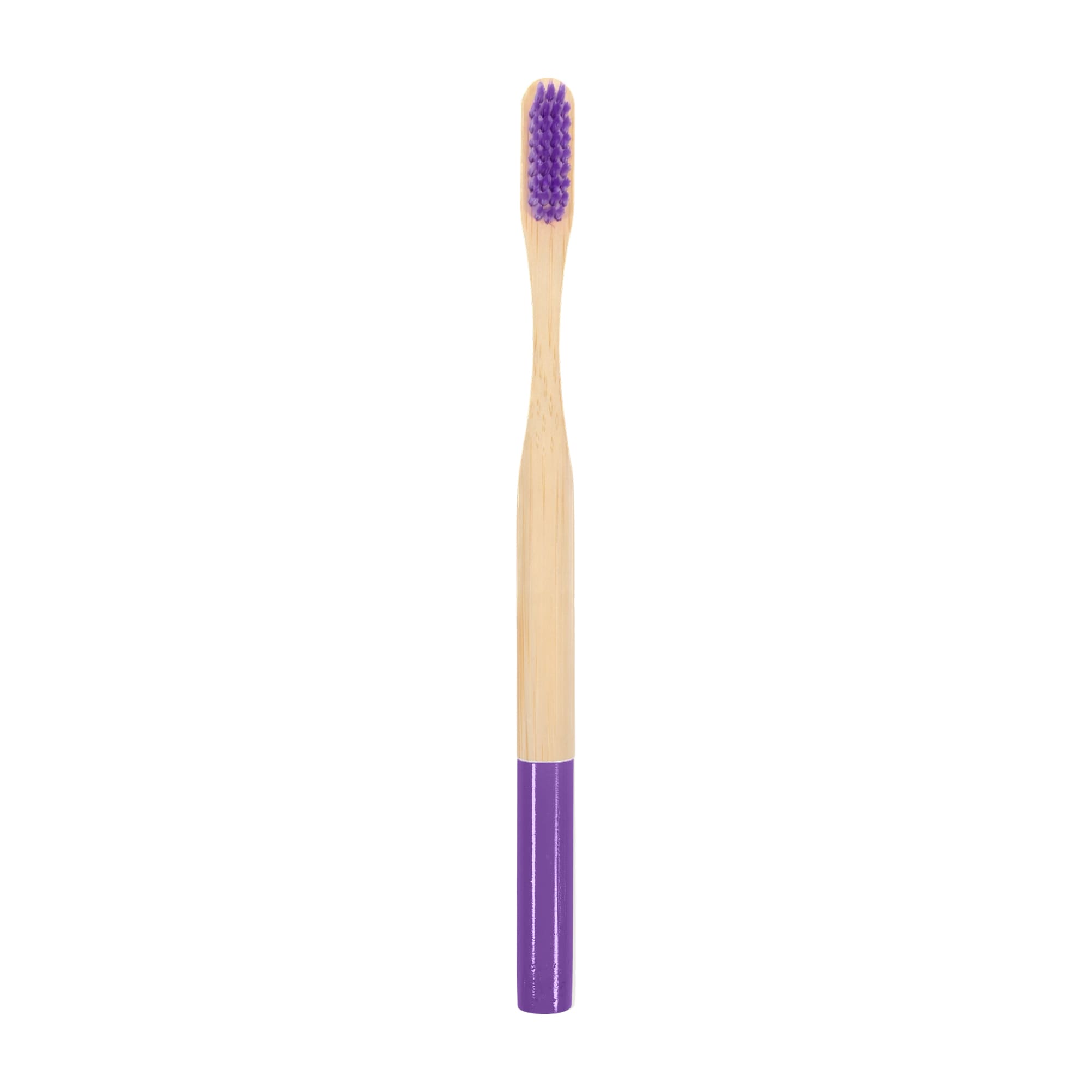 Large Round Handle Colorful Bamboo Toothbrush