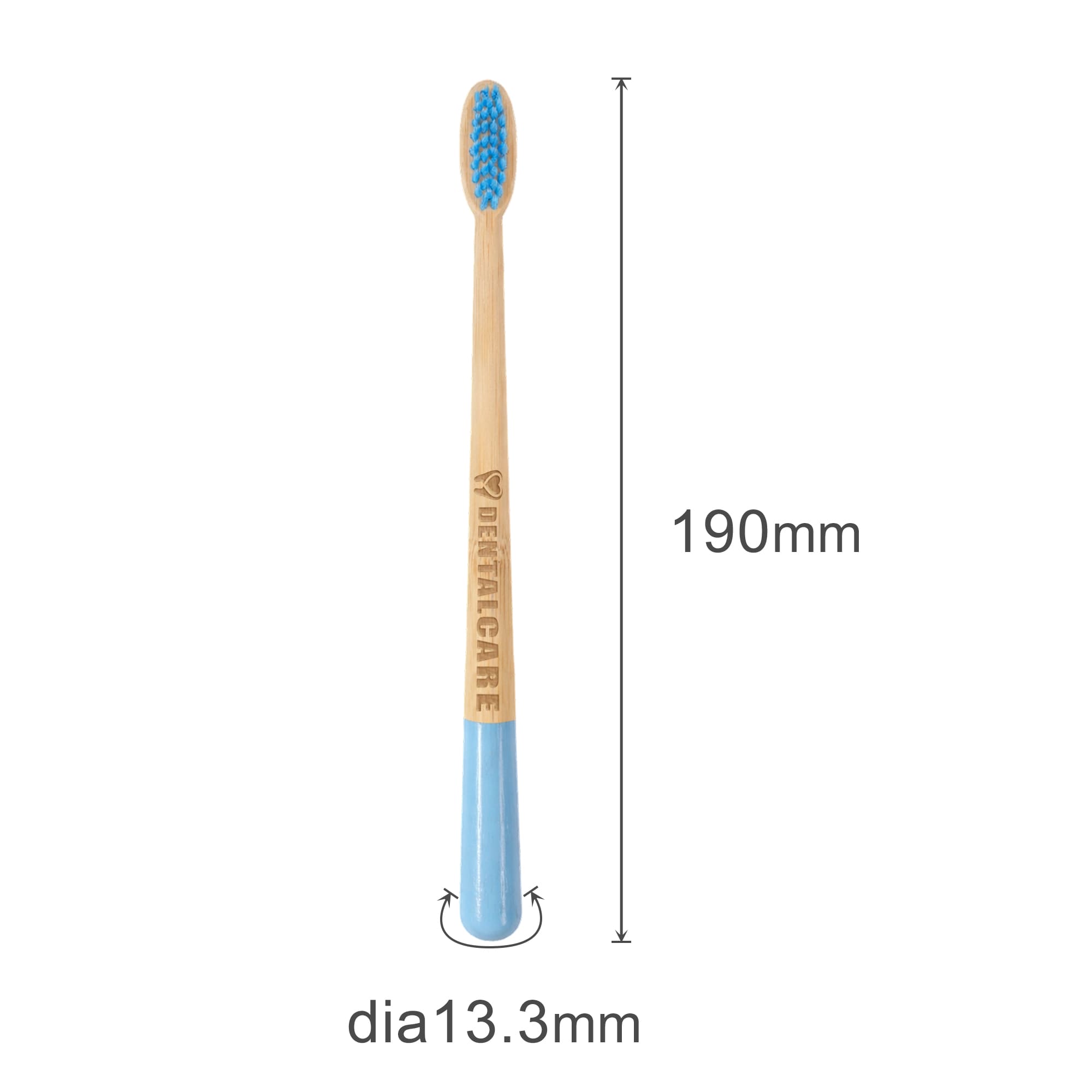 Large Conical Handle Colorful Toothbrush