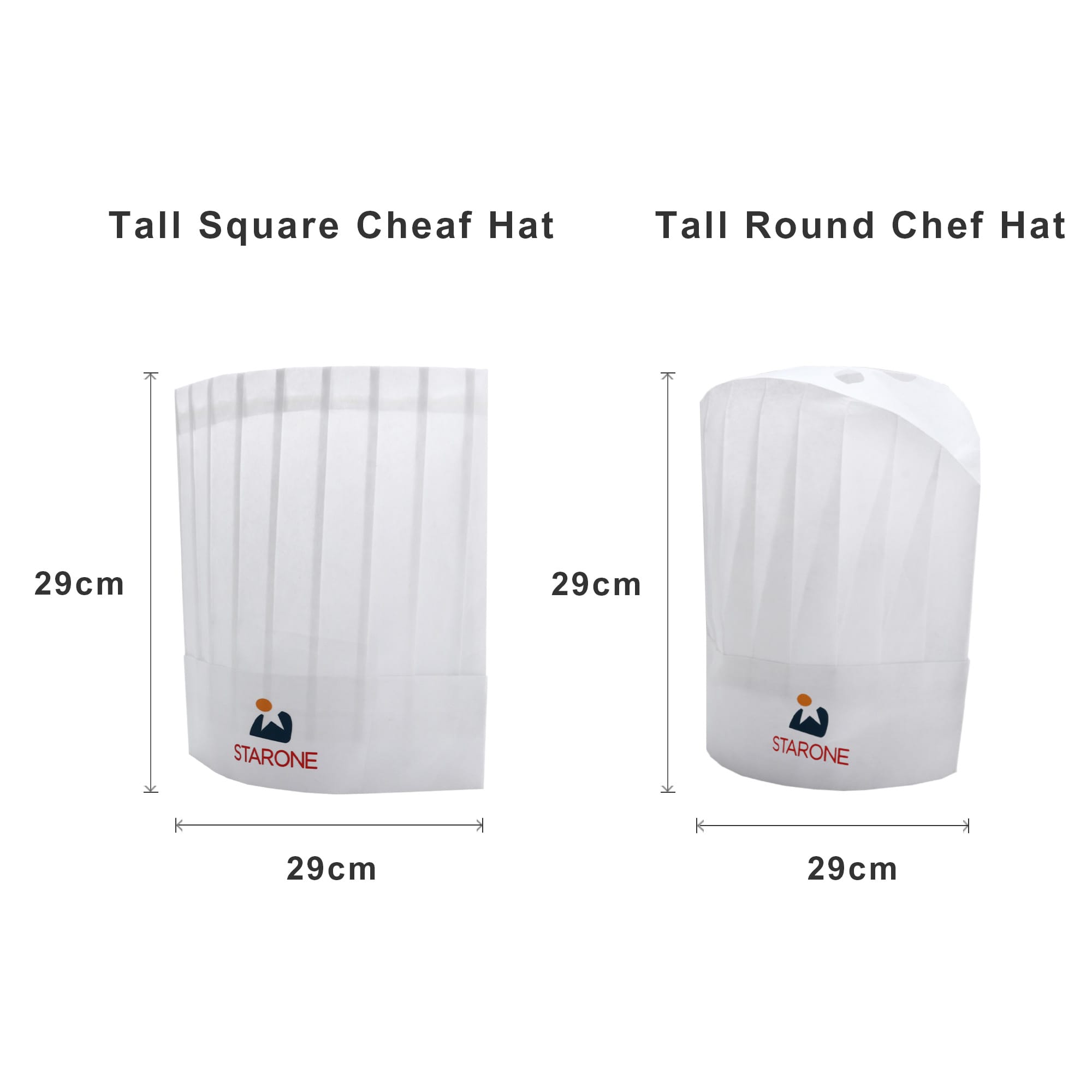 Disposable Non-woven Chef Hat 29cm
