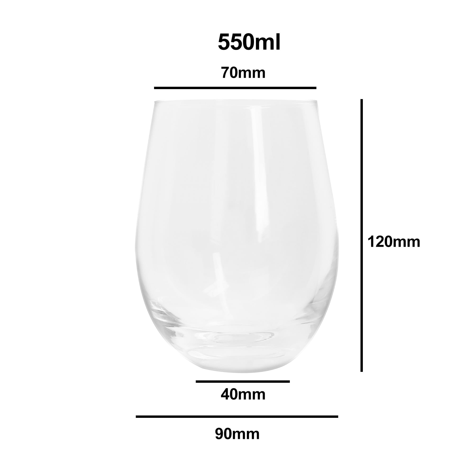 Egg Shaped Glass Cup