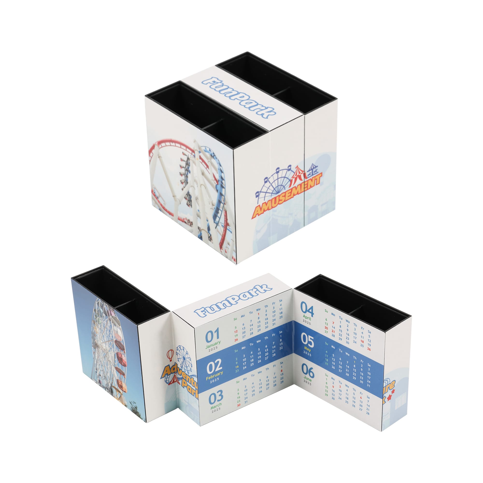 Three-panel Foldable Pen Holder