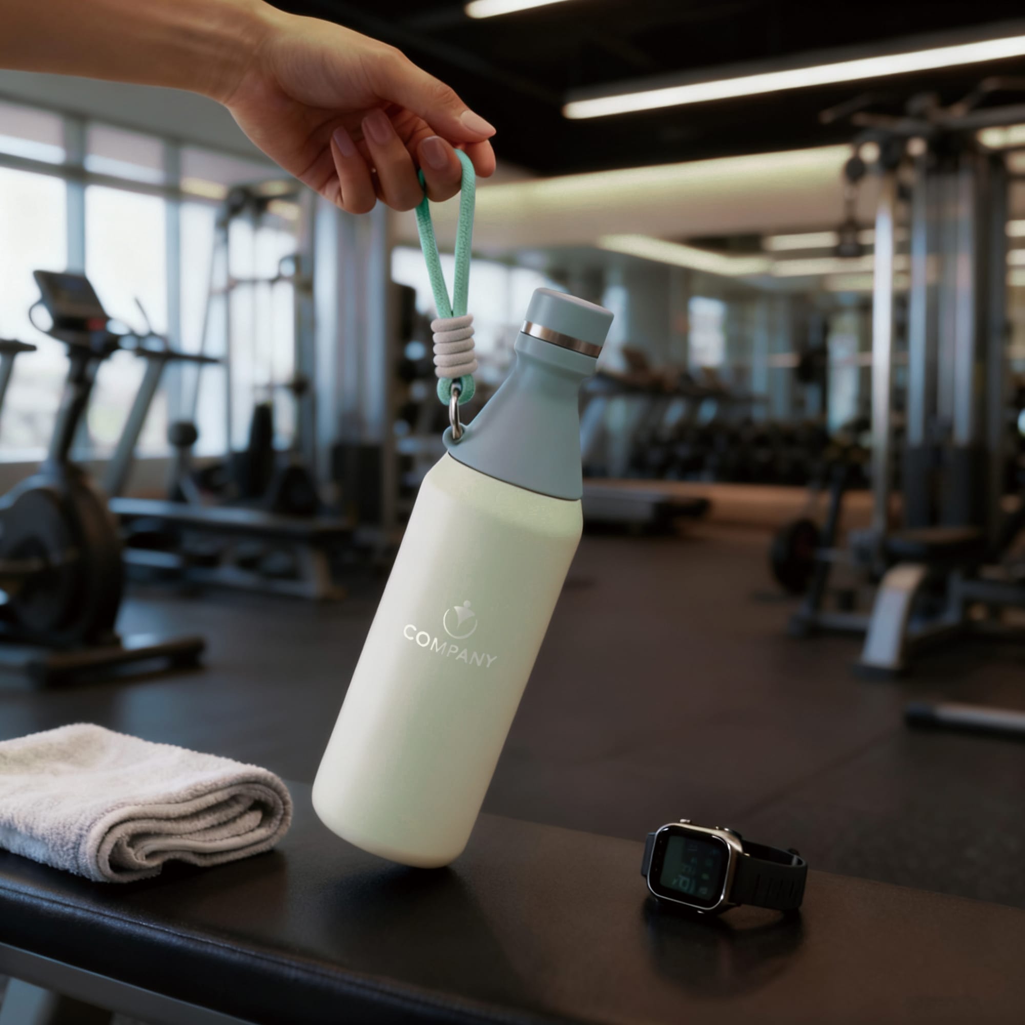 500ML Stainless Steel 2 in 1 Double Wall Slim Bottle