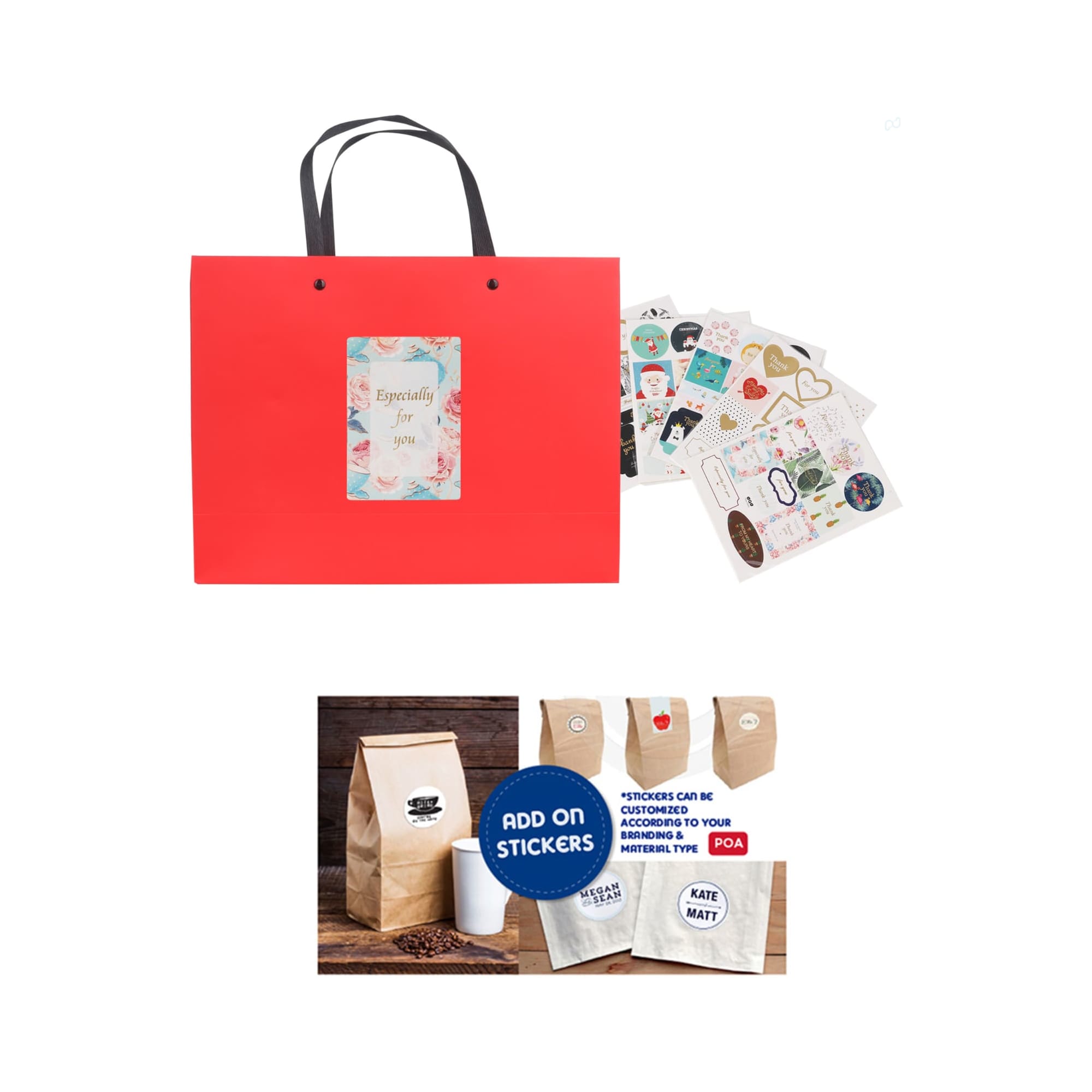 Knitted Handle Bag with Lamination(300x230x100mm)