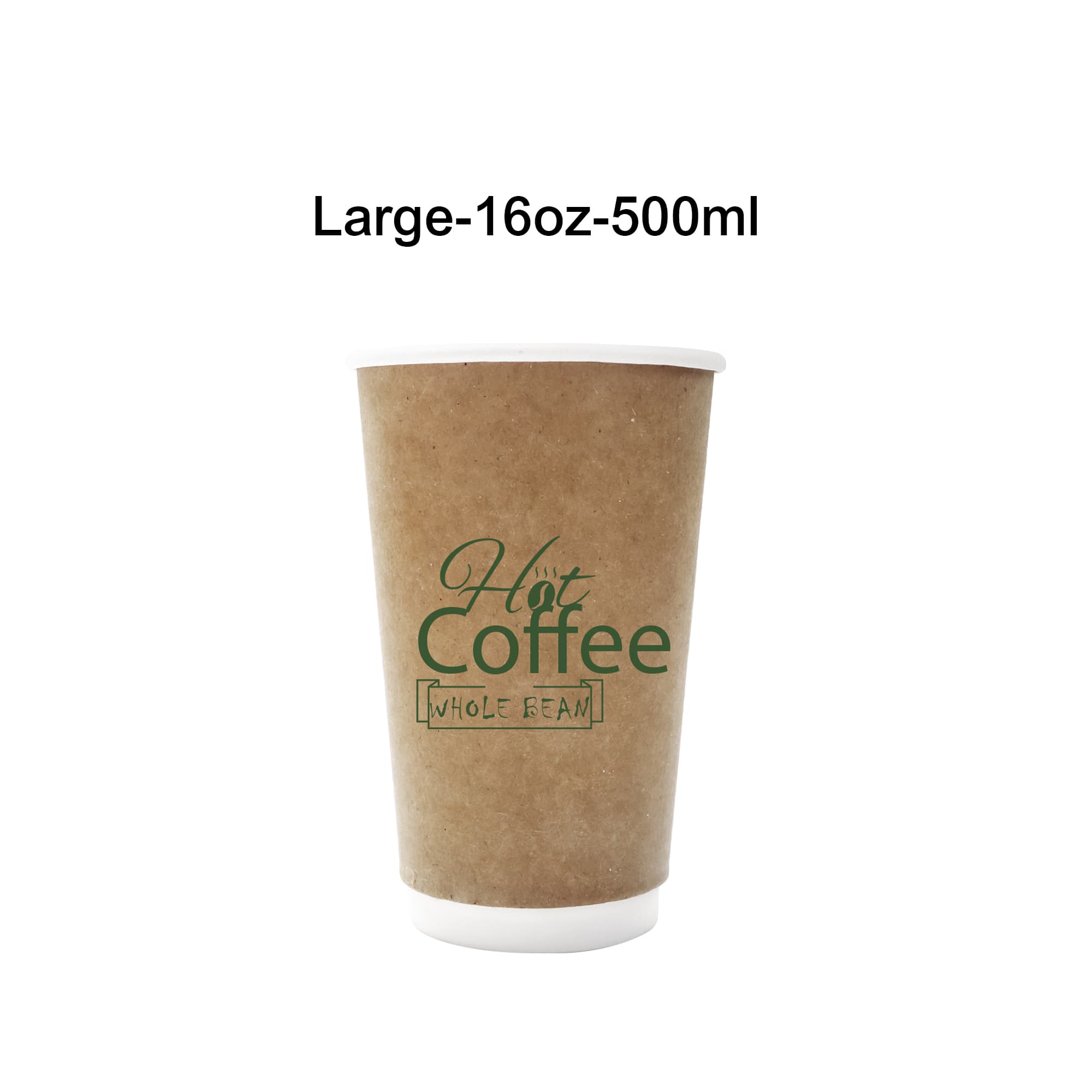 PLA Double Wall Compostable Kraft Paper Cups
