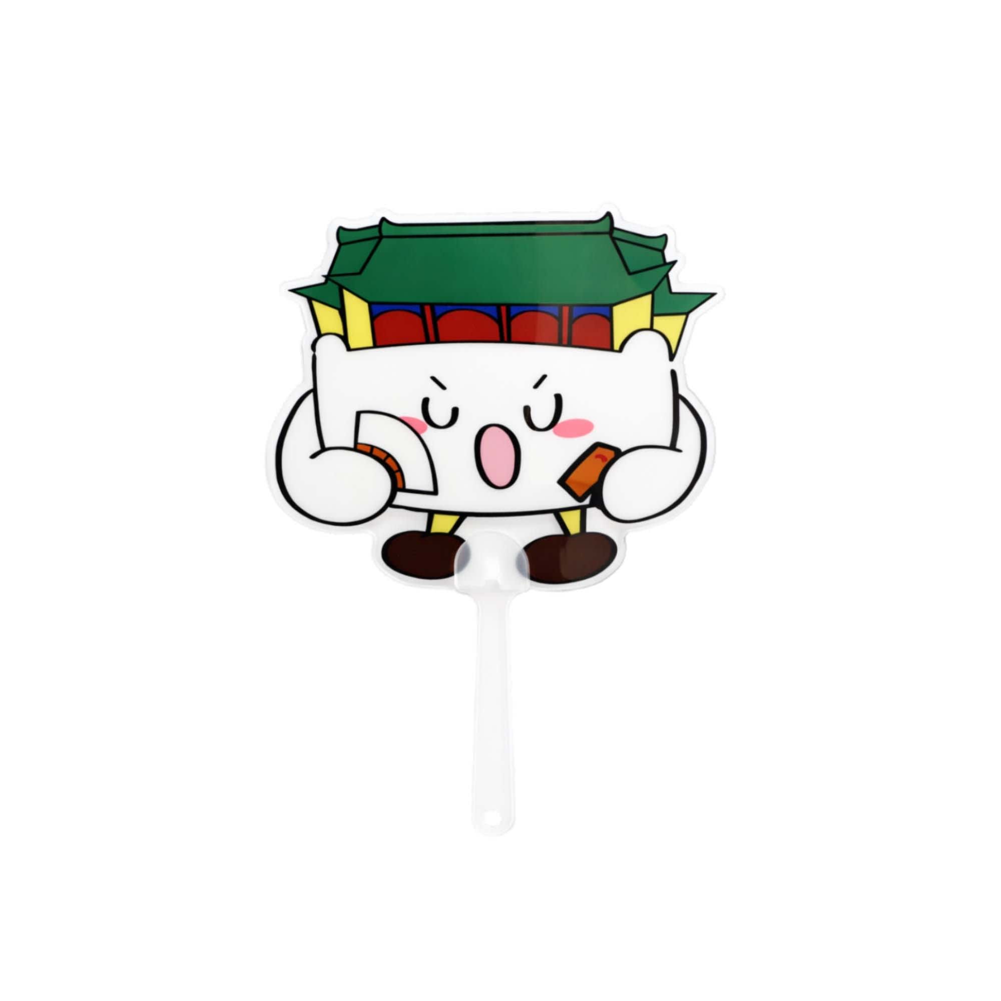 Custom Shape Transparent PVC Hand Fan A