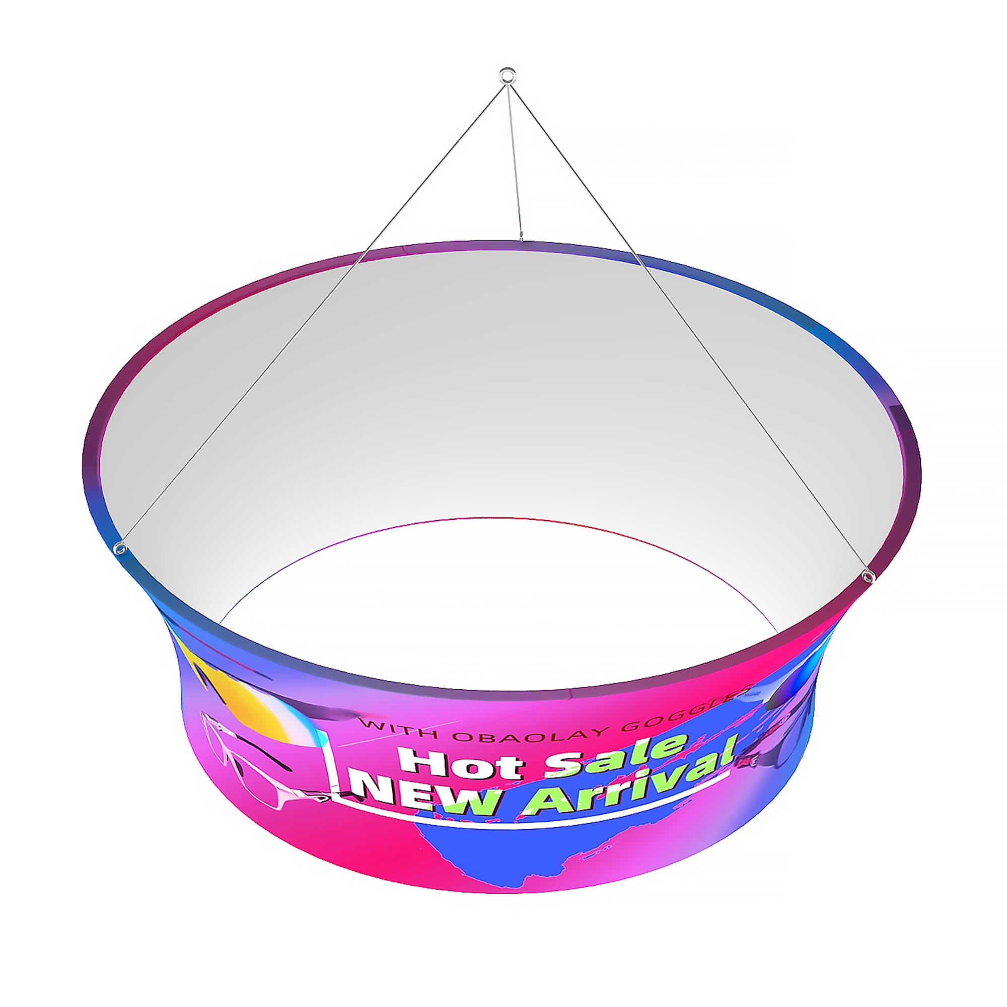 Sky Tube Circle Hanging Banner