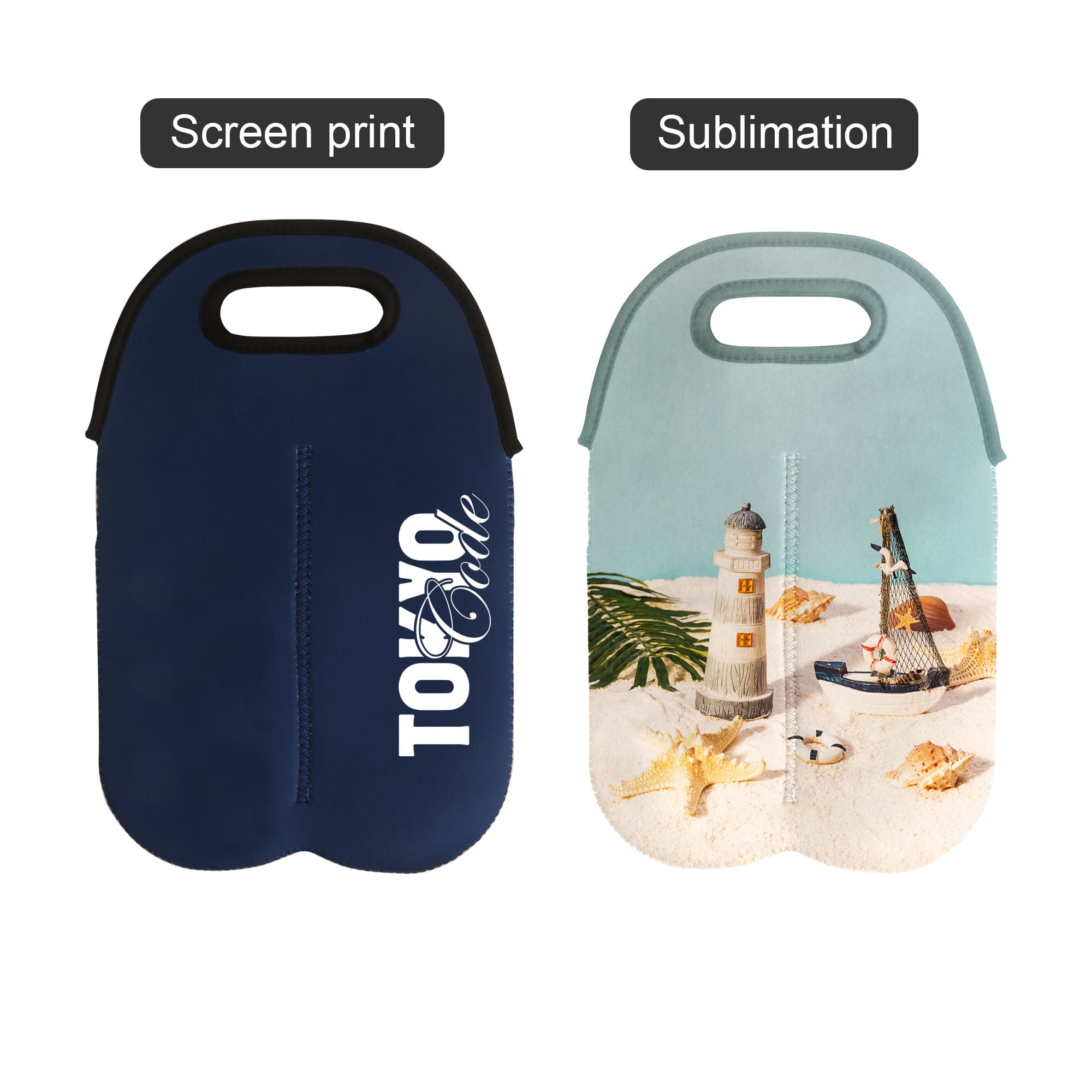 Neoprene Double Beer Bottle Carrier