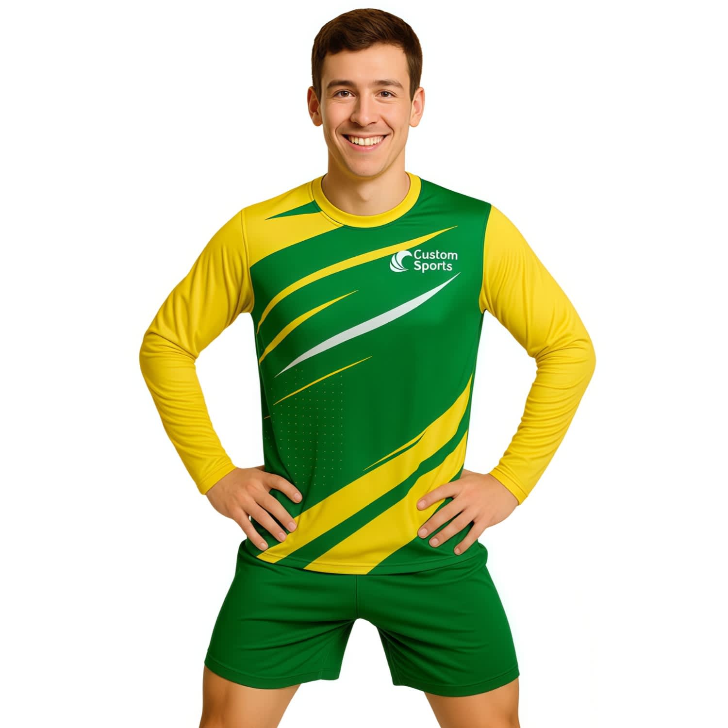 100% Polyester Micro Mesh Sublimated Sports Long Sleeves Shirt