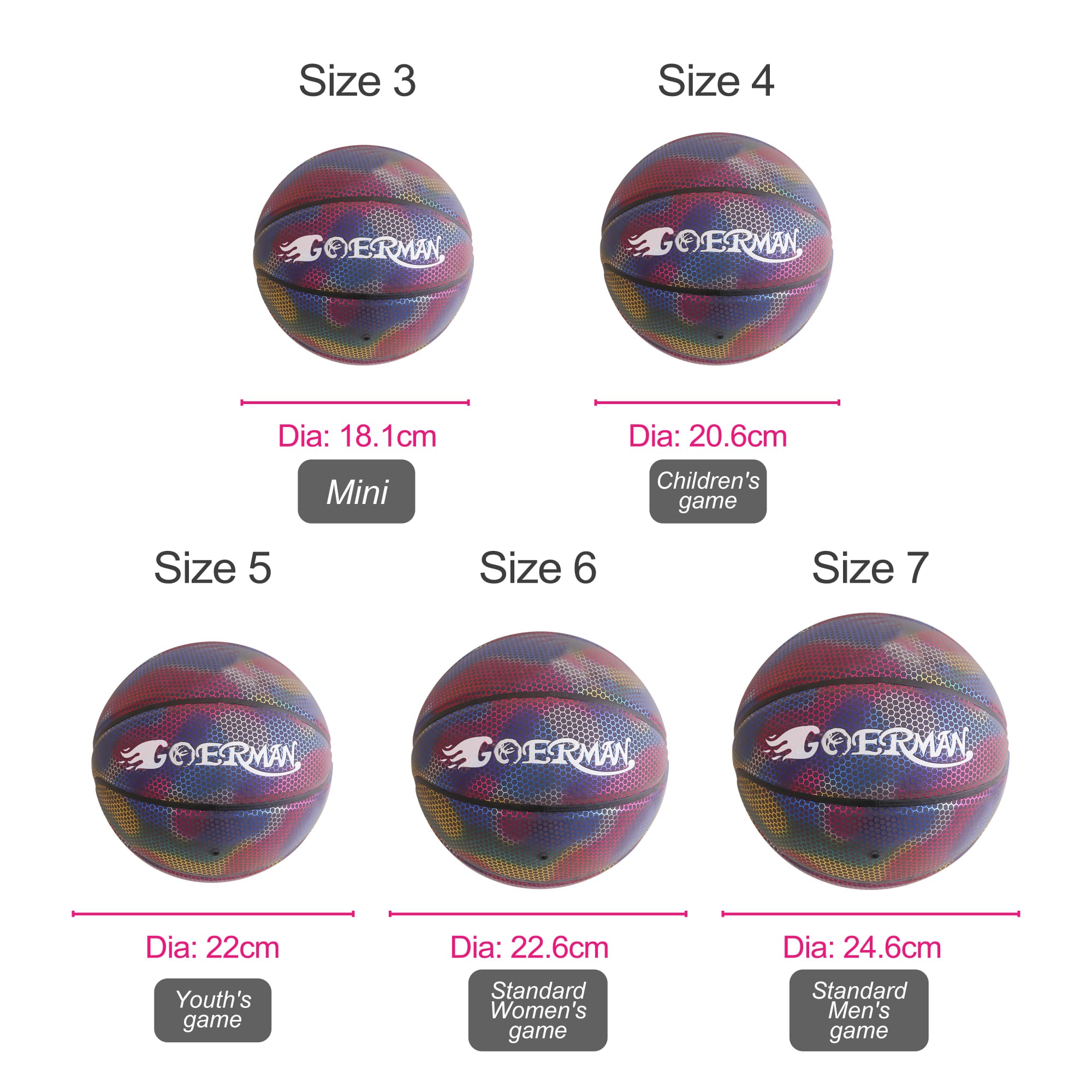 Holographic Glowing Basketball