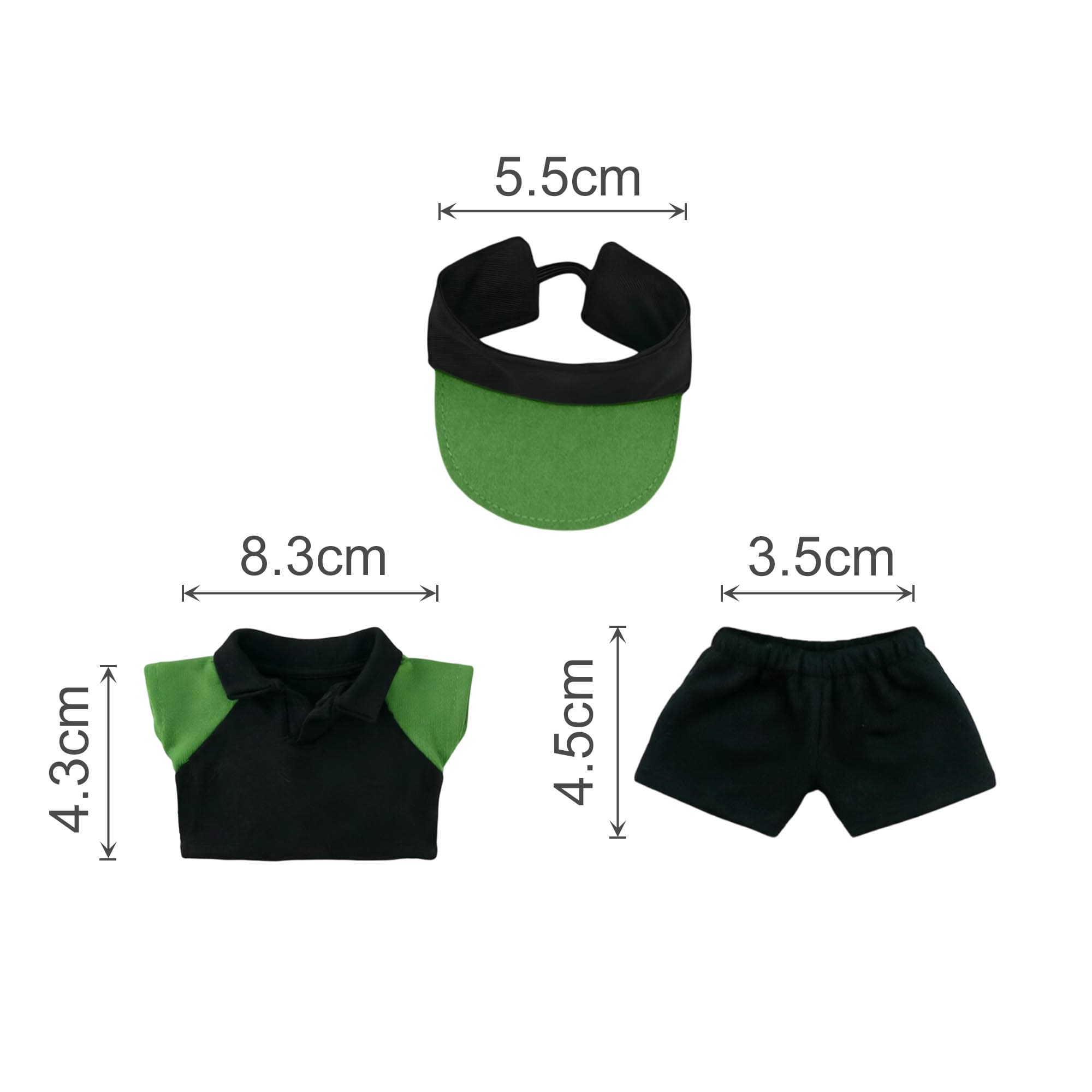 Plush Doll Racing Suit Set (15–17cm Doll)