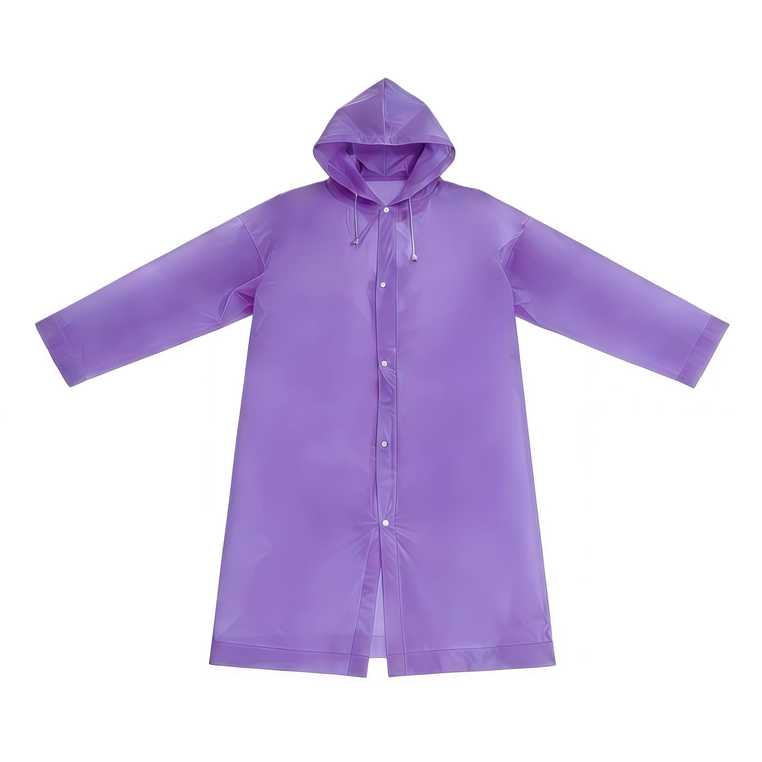 Reusable Adult PEVA Screen Print Raincoat