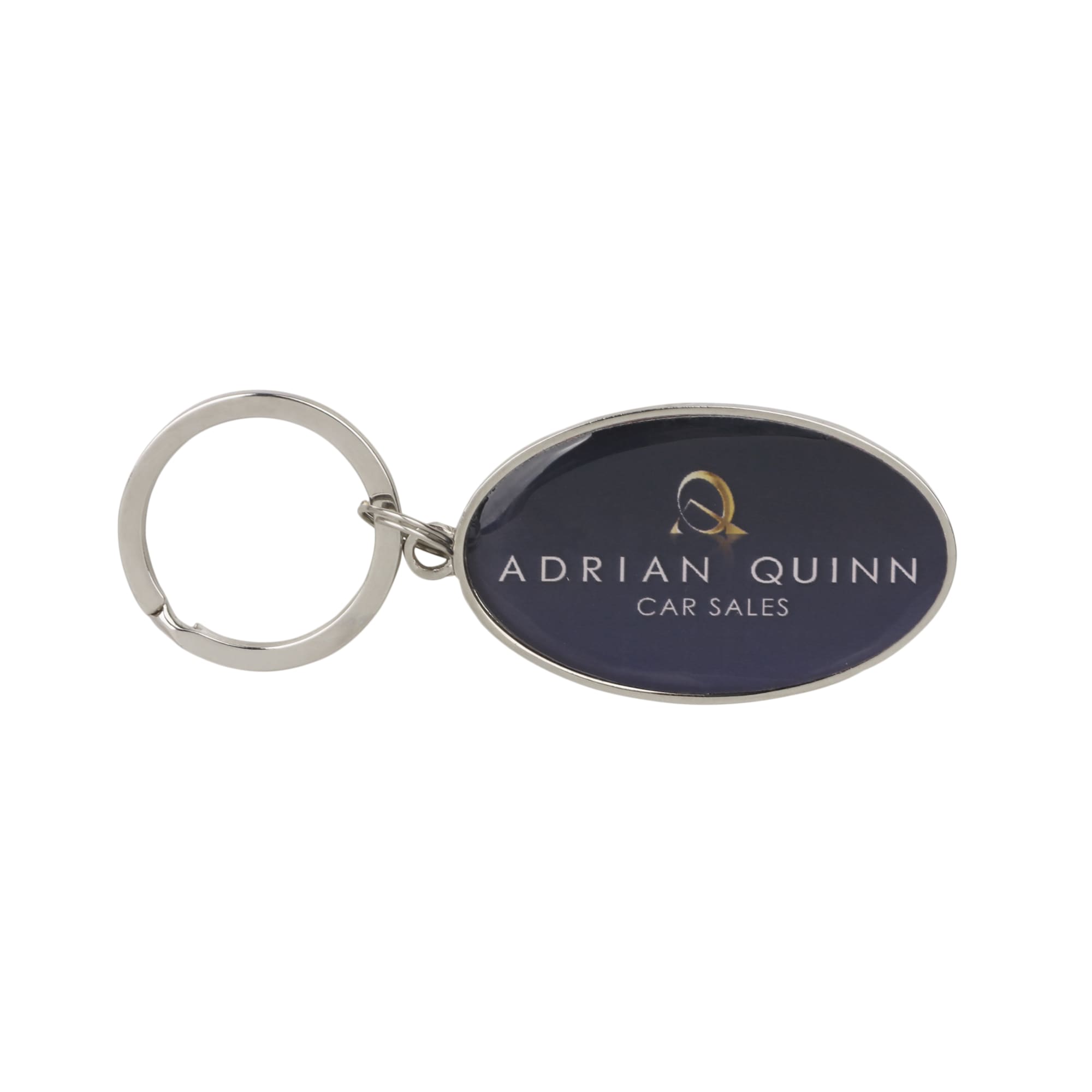 Custom Shaped Metal Epoxy Domed Keyring