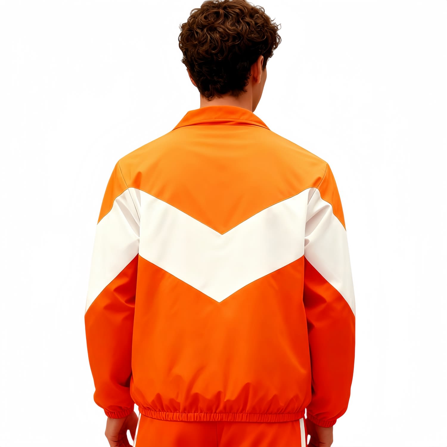 Unisex 100% Polyester 2-Layer Stand-up Collar Windbreaker