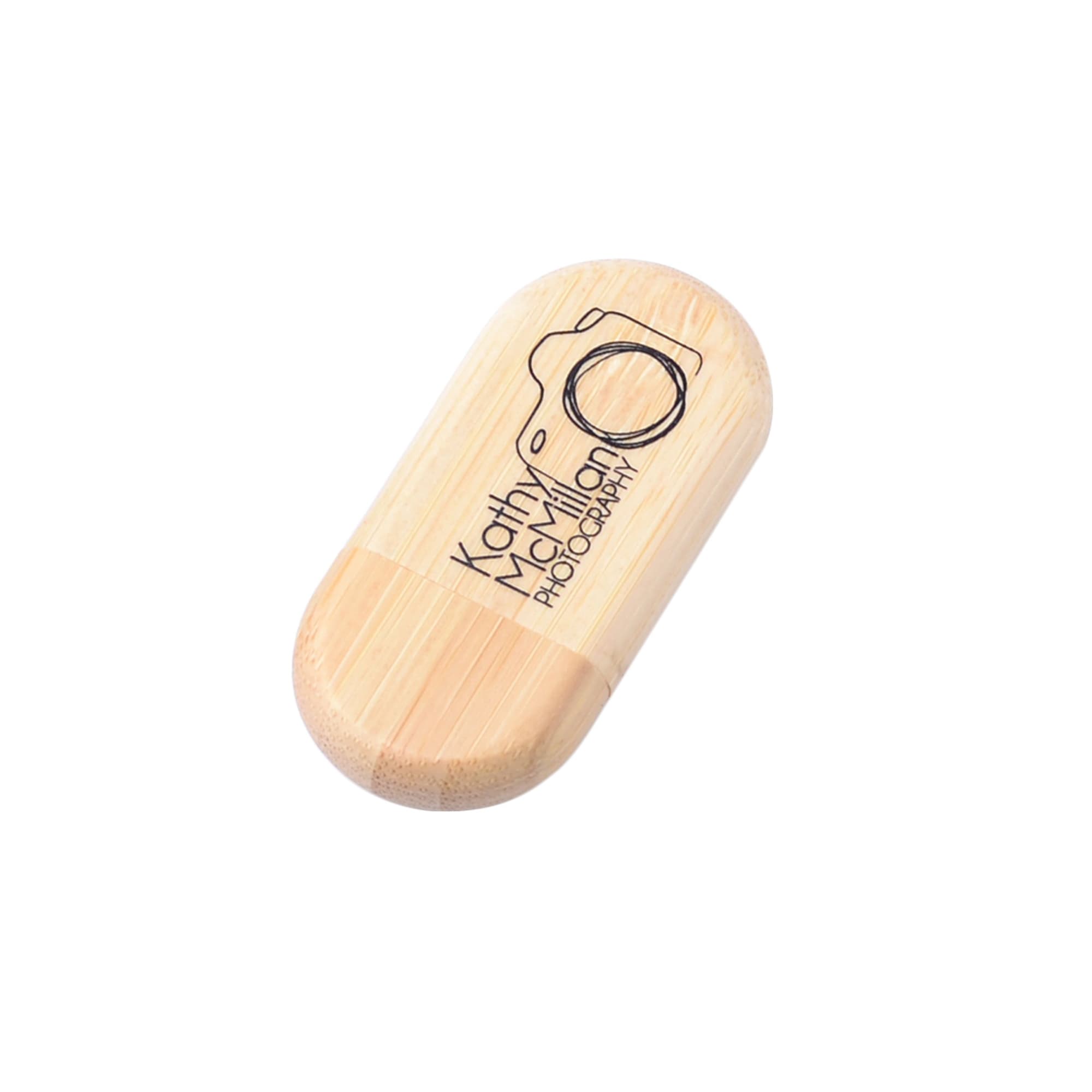 Oblong Wood Flash Drive