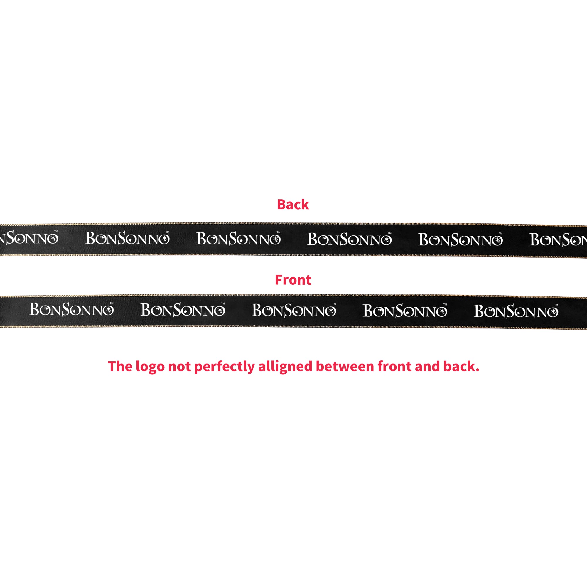 22mm Width Gold-edged Ribbon