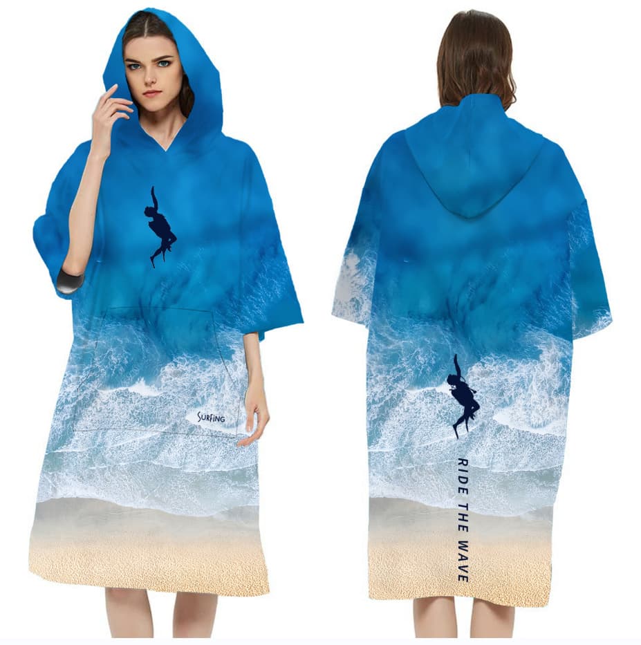 Quick-Drying Sublimation Hooded Change Towel