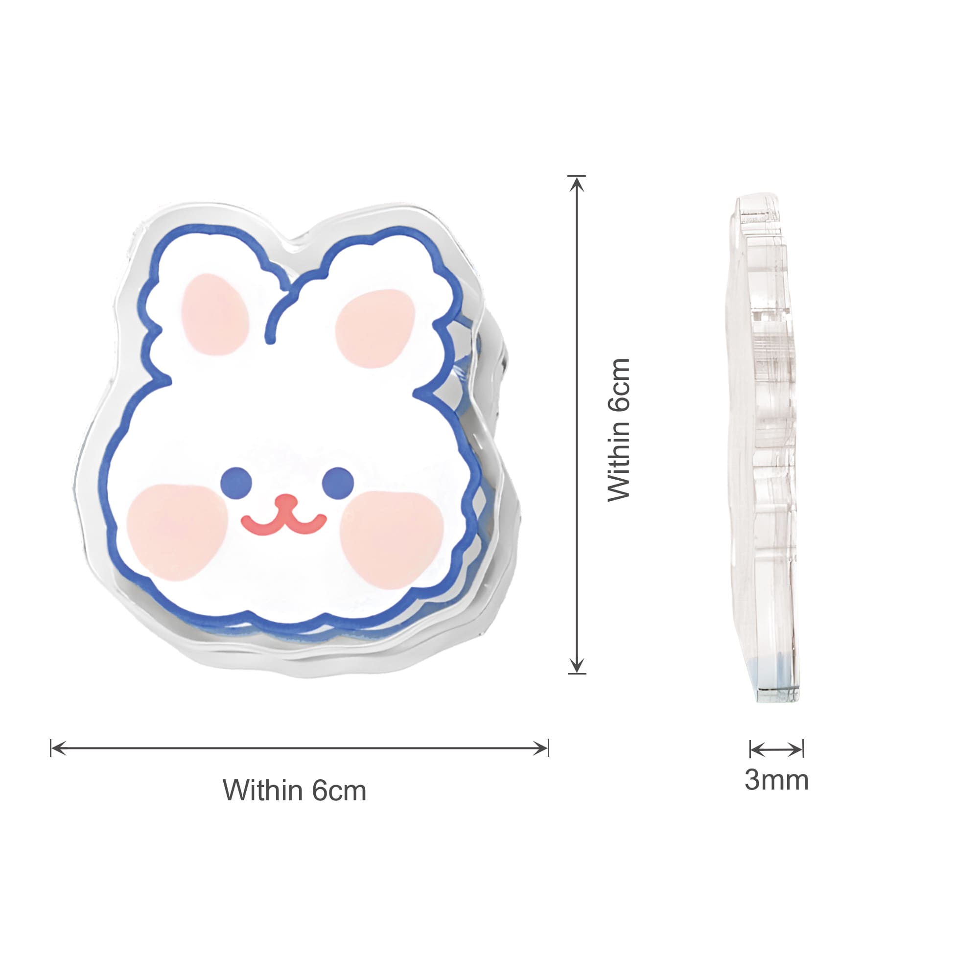 Custom Shape Acrylic UV Print Clip