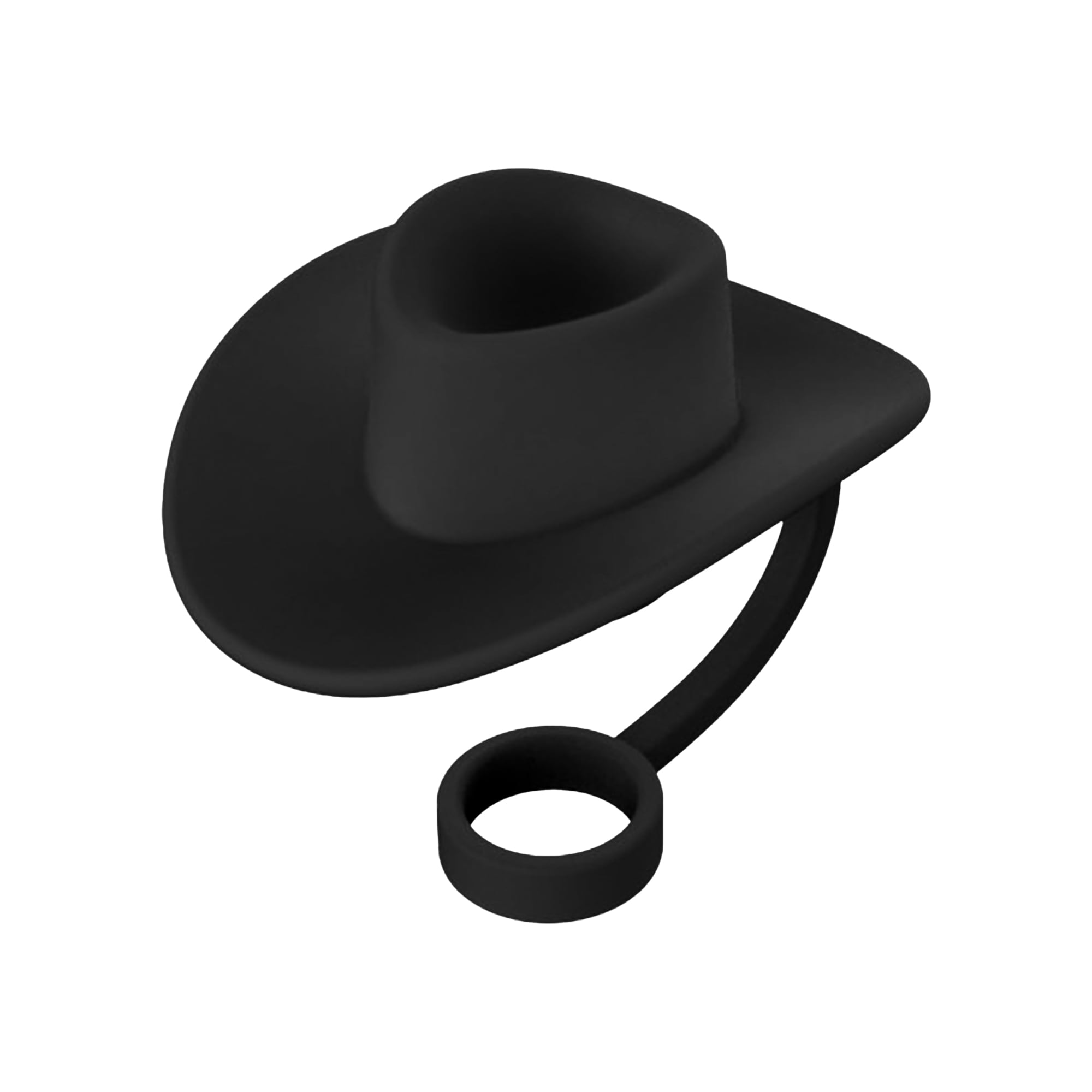 Cowboy Hat Silicone Straw Cover