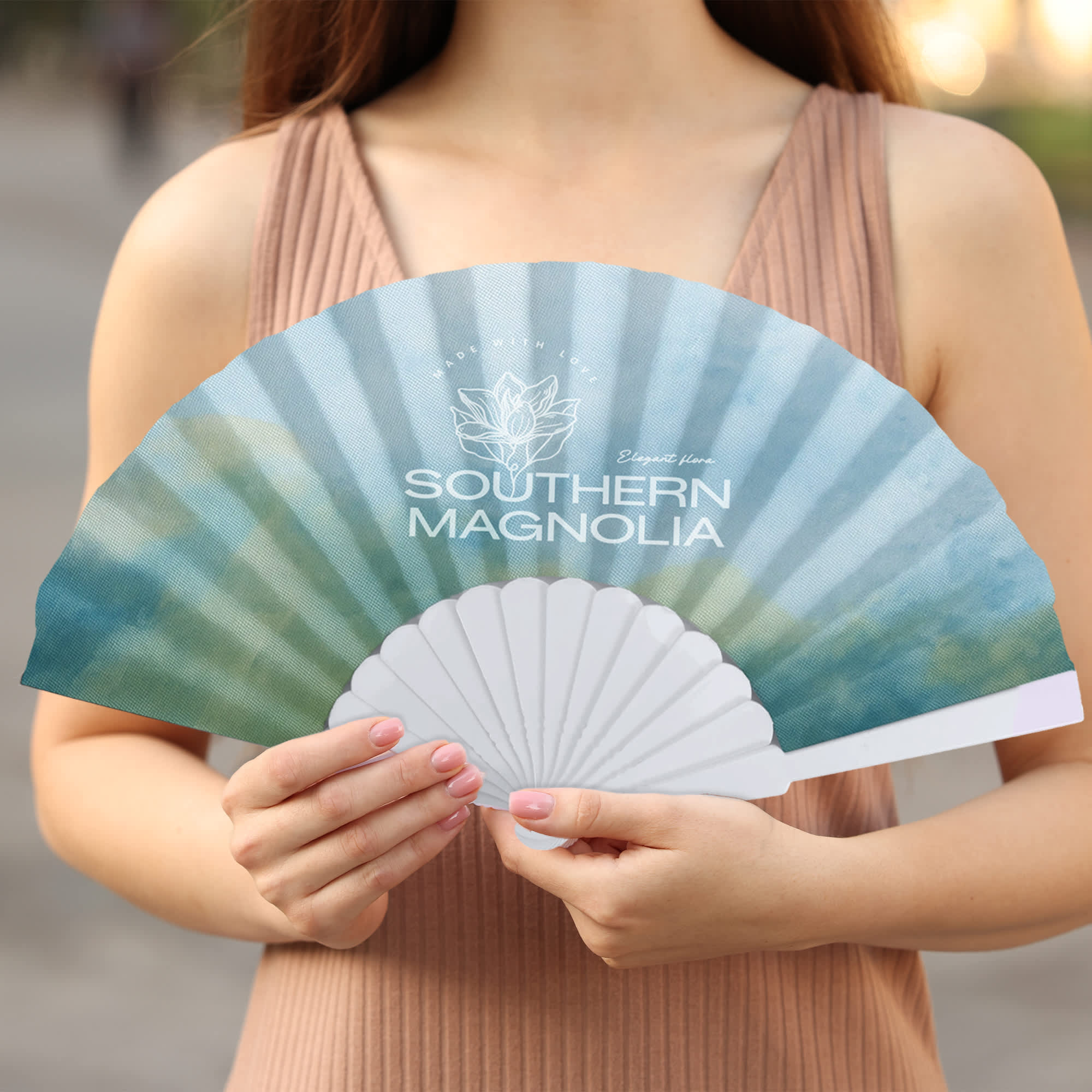 Fabric Hand Held Fan