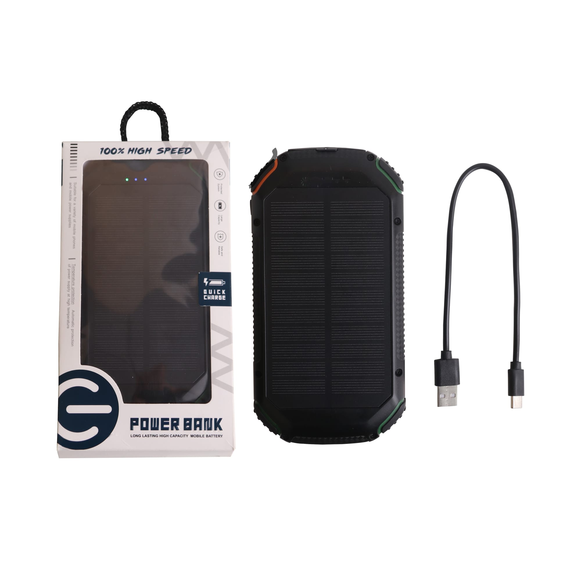 20000mAh Outdoor Solar Wireless Power Bank