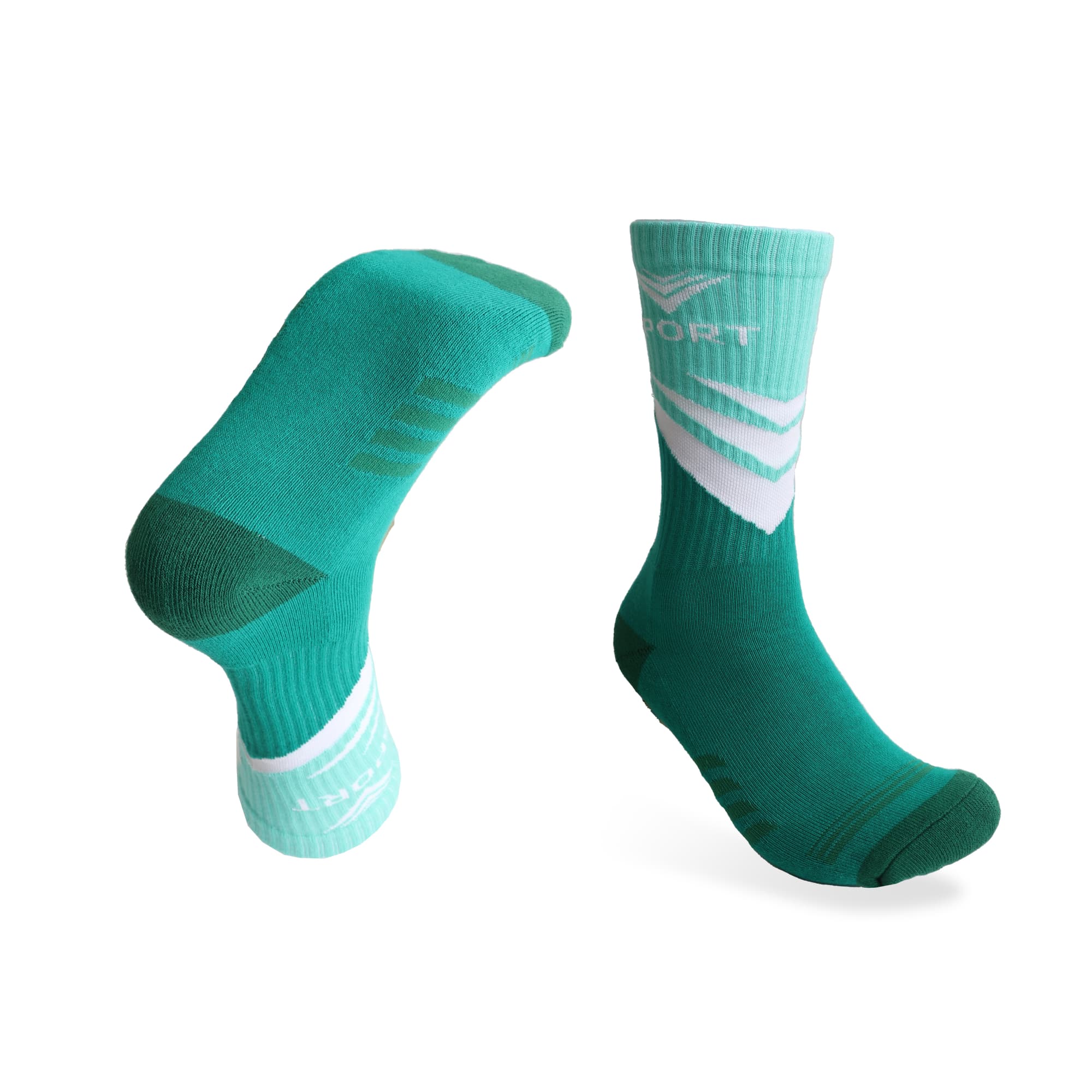Crew Woven Sport Socks - With Towel Bottom