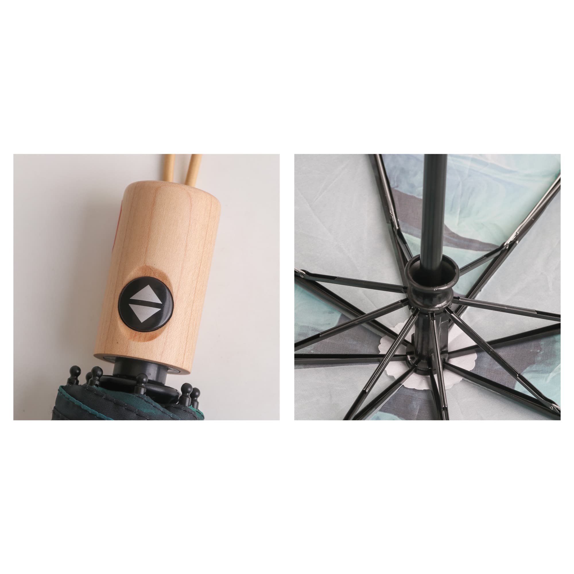 Triple folding RPET umbrella - auto open and close
