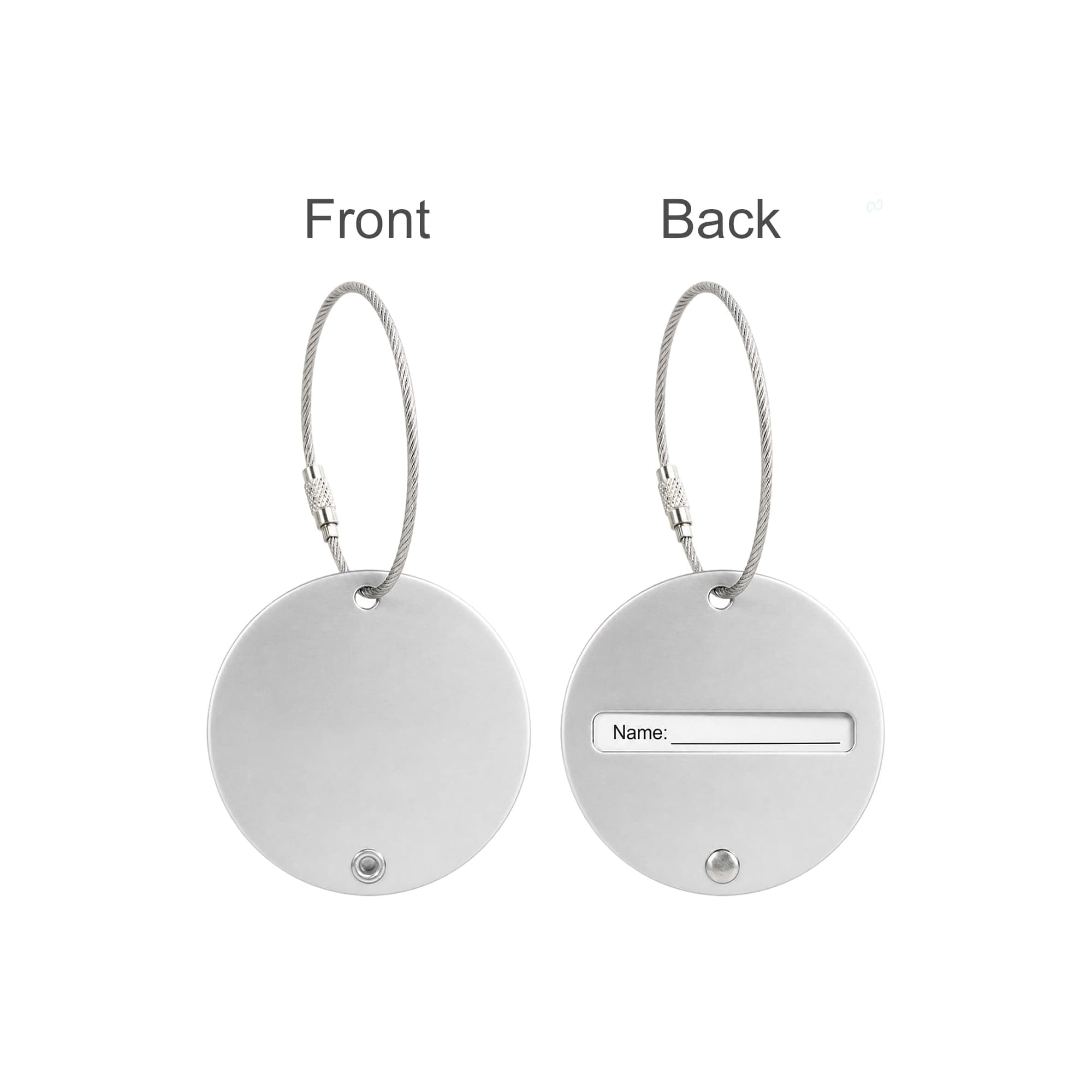 Round Wire Cable Luggage Tag