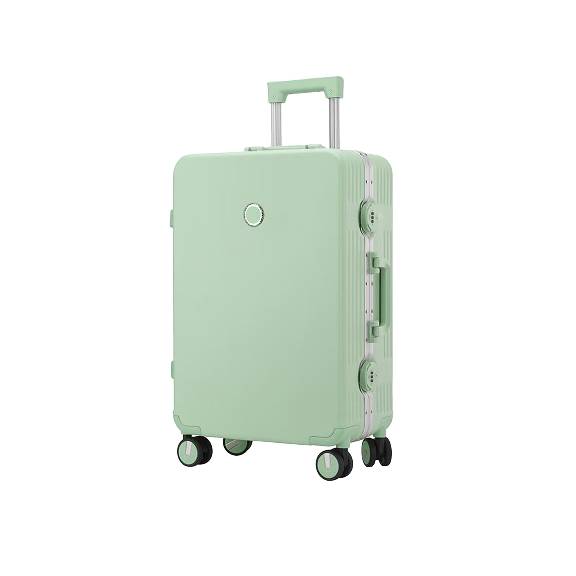 Ribbed ABS suitcase