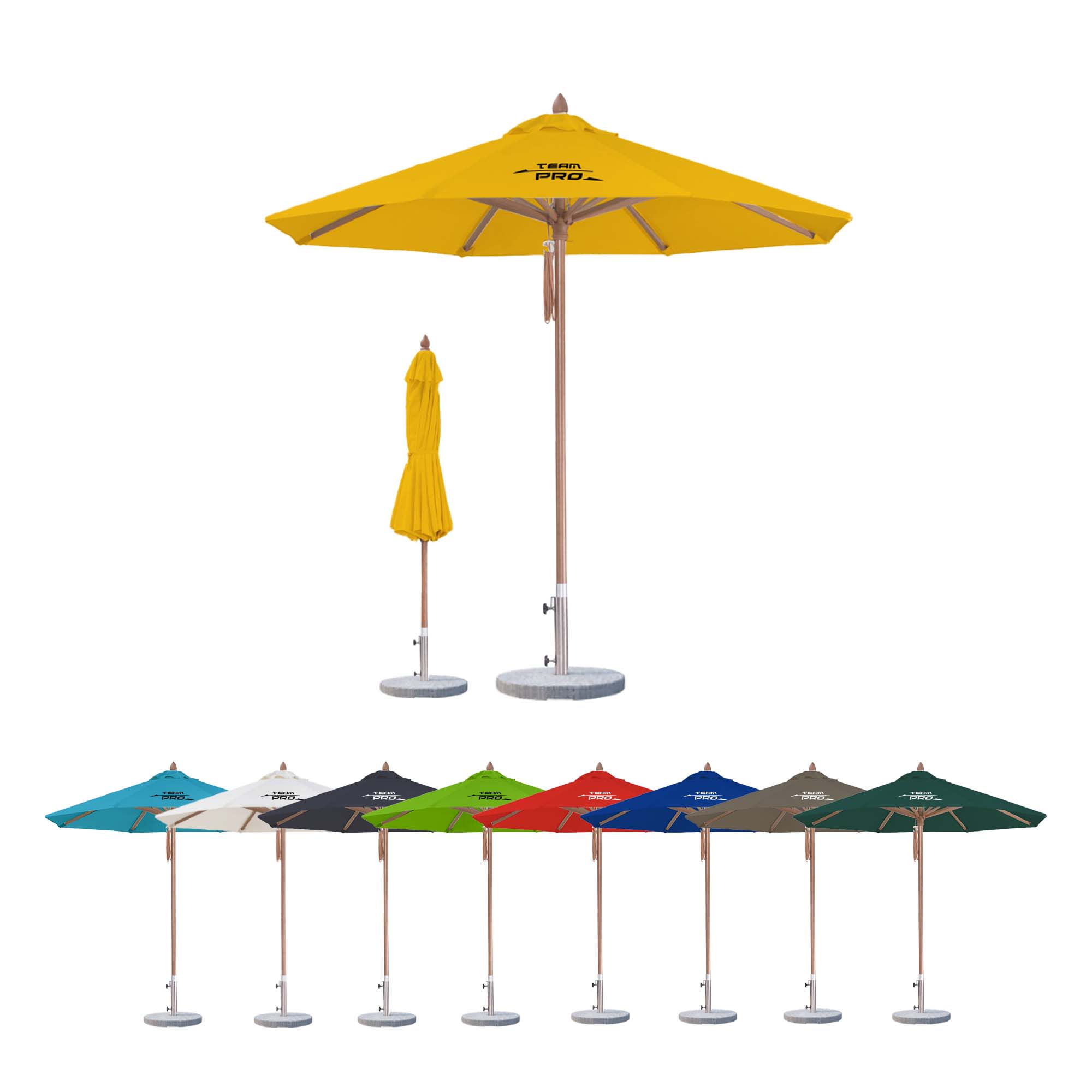 4x4m Wind-resistant Octagon Stock Colour Outdoor Umbrella