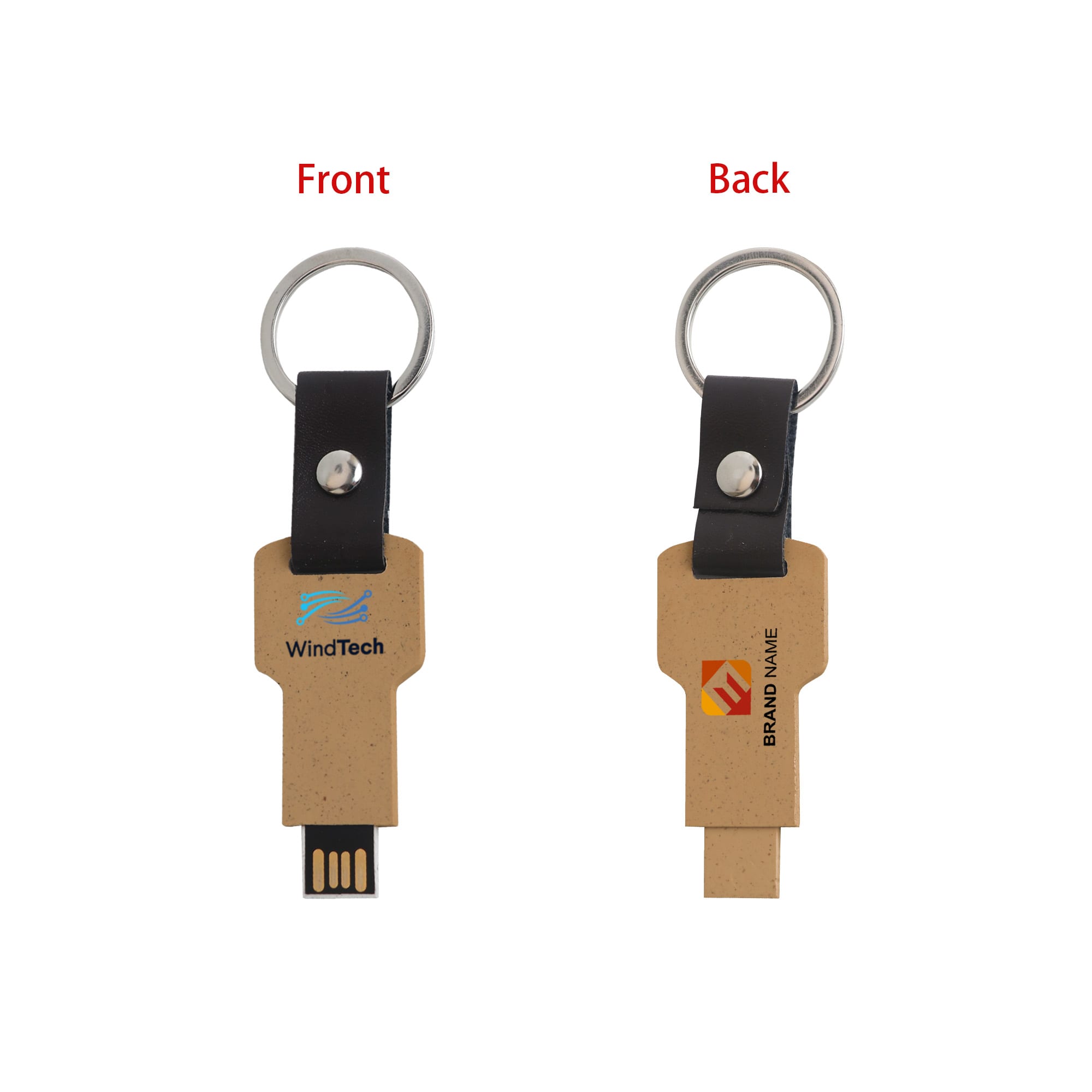 Eco Mini Flash Drive Keychain