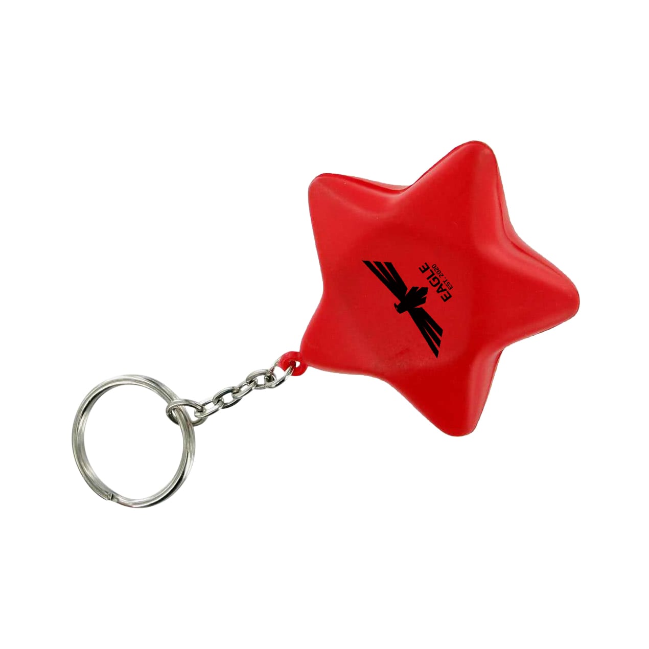 Keyring with Star Stress Reliever