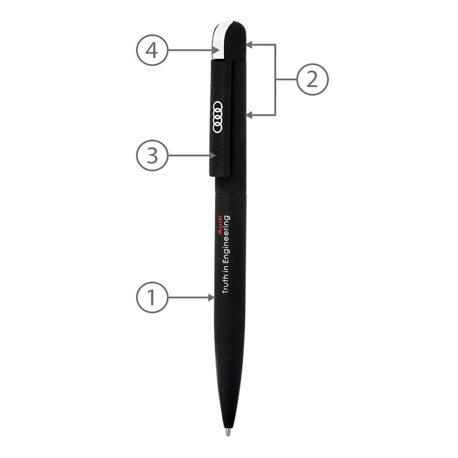 BND62 FOLK, TWIST METAL BALL PEN