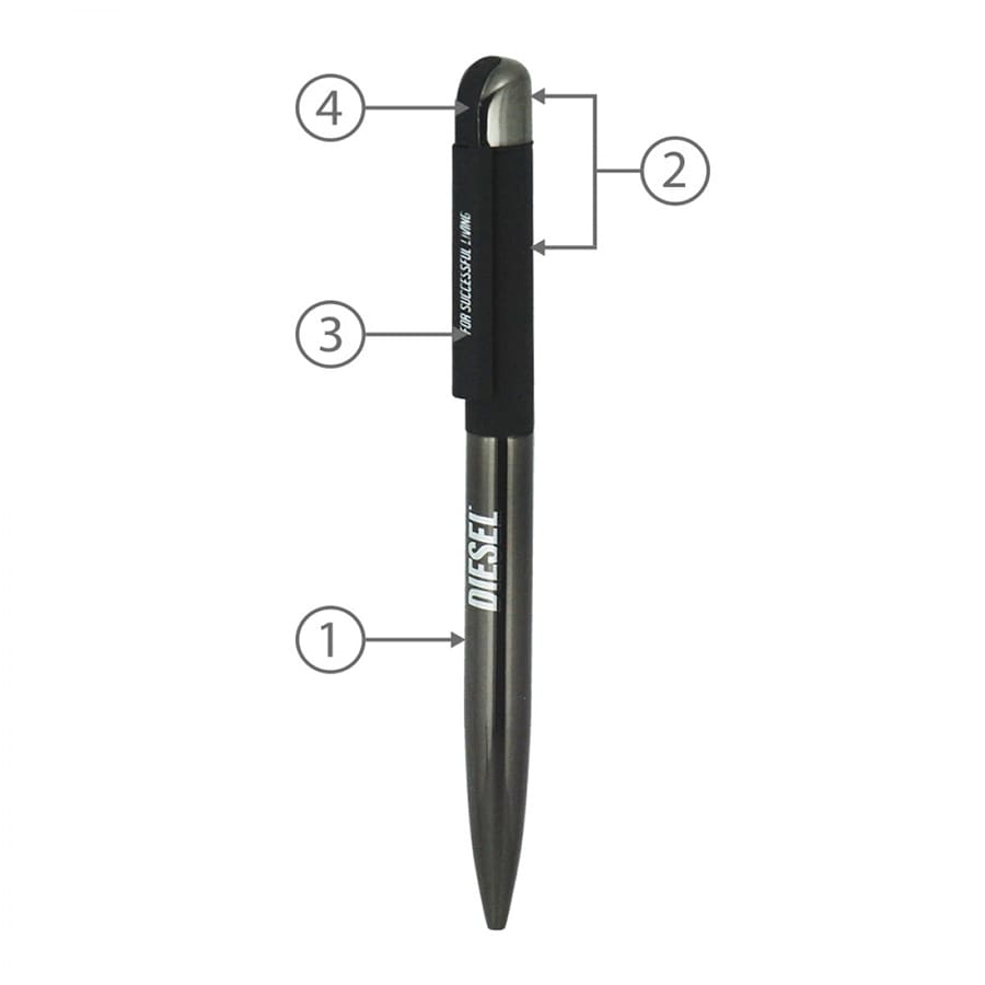 BND62 FOLK, TWIST METAL BALL PEN