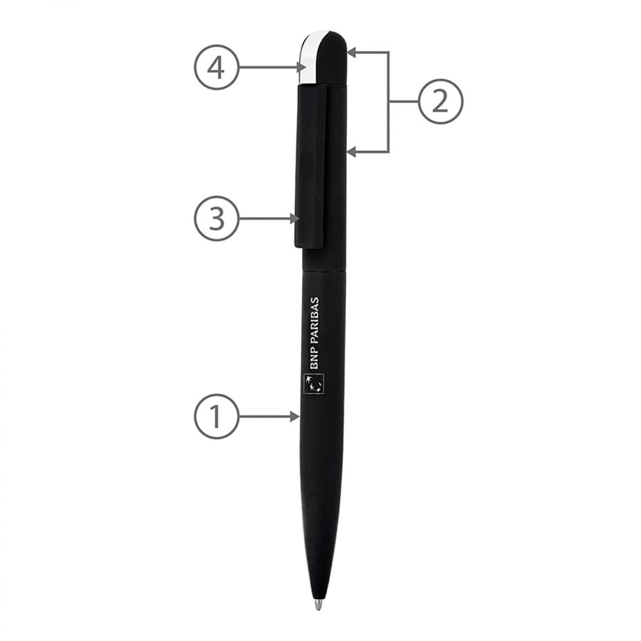 BND62 FOLK, TWIST METAL BALL PEN