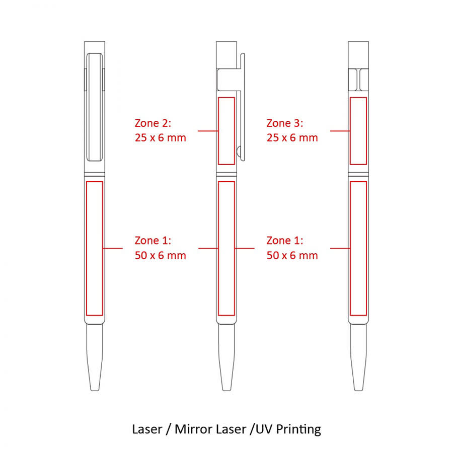 Slim Hex Pens (Custom Made To Order - BND70)