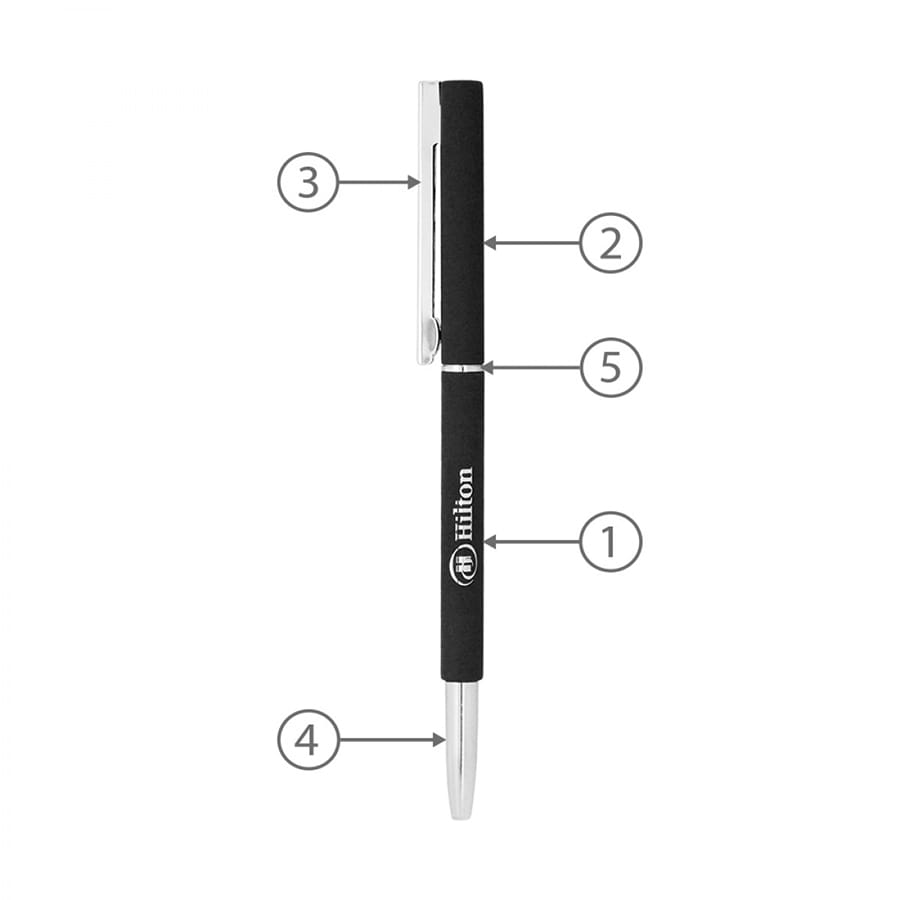 BND71 CLAP TWIST METAL BALL PEN