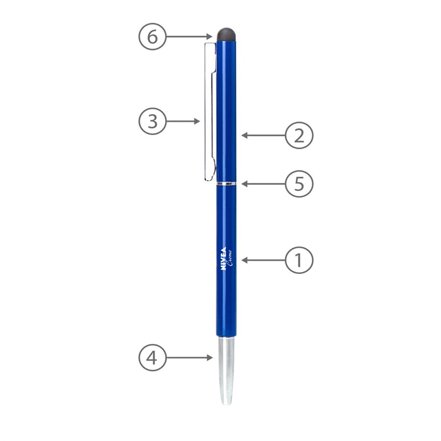 BND71S CLAP STYLUS THIN TWIST METAL BALL PEN