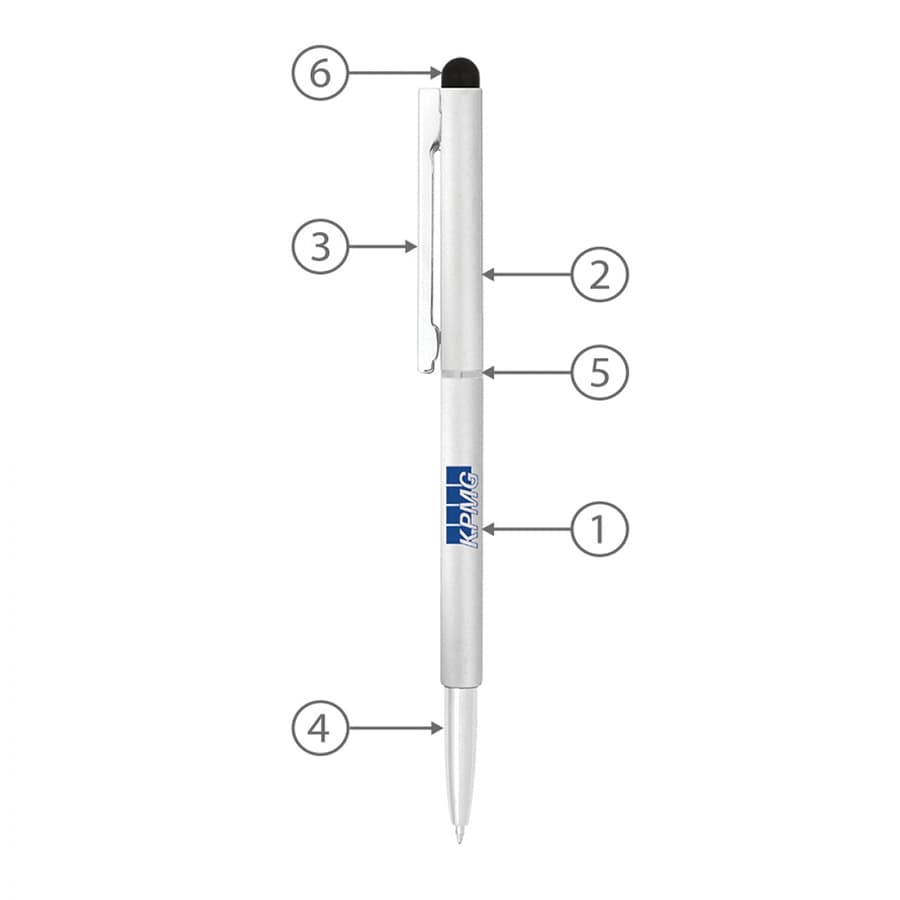 BND71S CLAP STYLUS THIN TWIST METAL BALL PEN